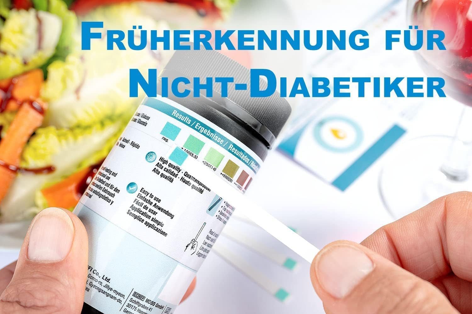 One+Step Blutzucker-Teststreifen - Glukose Teststreifen - Schnelltest für zu Hause, 100-tlg. – Bild 4 von 5
