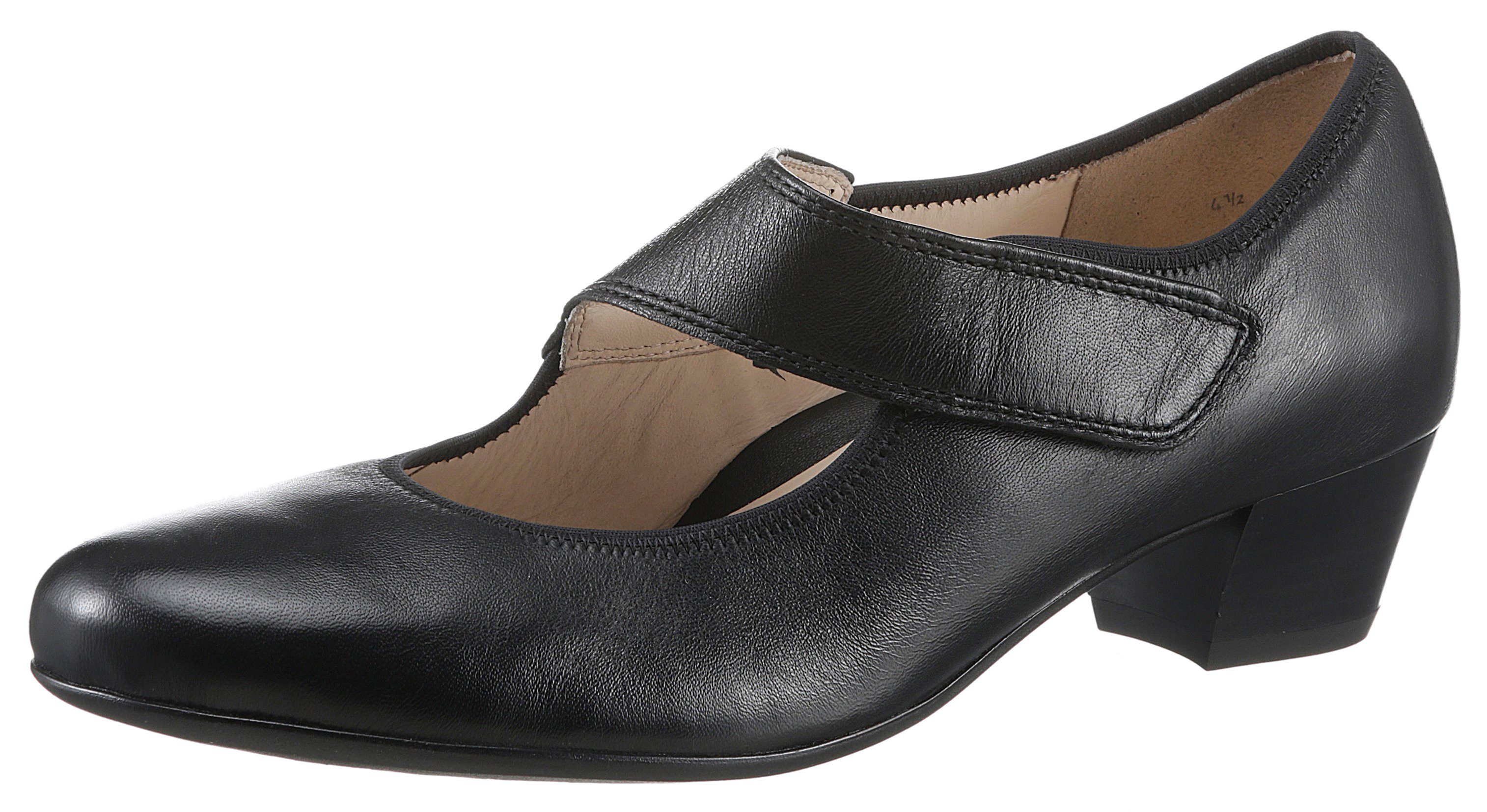 CATANIA mit Ara Spangenpumps 049710 schwarz Klettriemchen