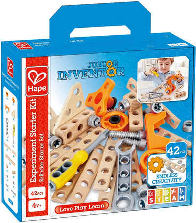 Hape Konstruktions-Spielset »Junior Inventor Erfinder Starter Set«, (42 St)