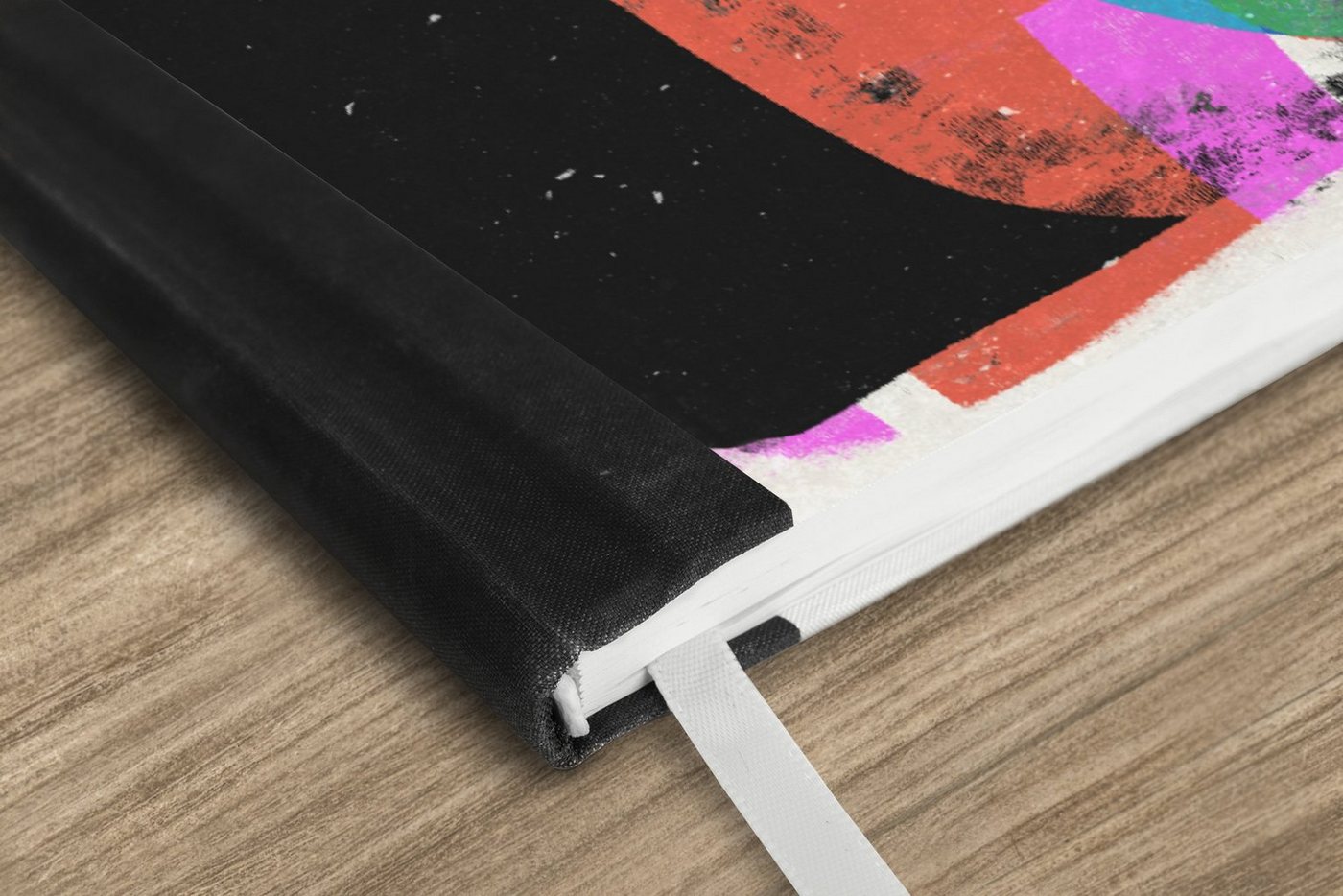 Thumbnail - MuchoWow Notizbuch Abstrakt - Farben - Rosa - Grün - Kunst, Journal, Merkzettel, Tagebuch, Notizheft, A5, 98 Seiten, Hau...