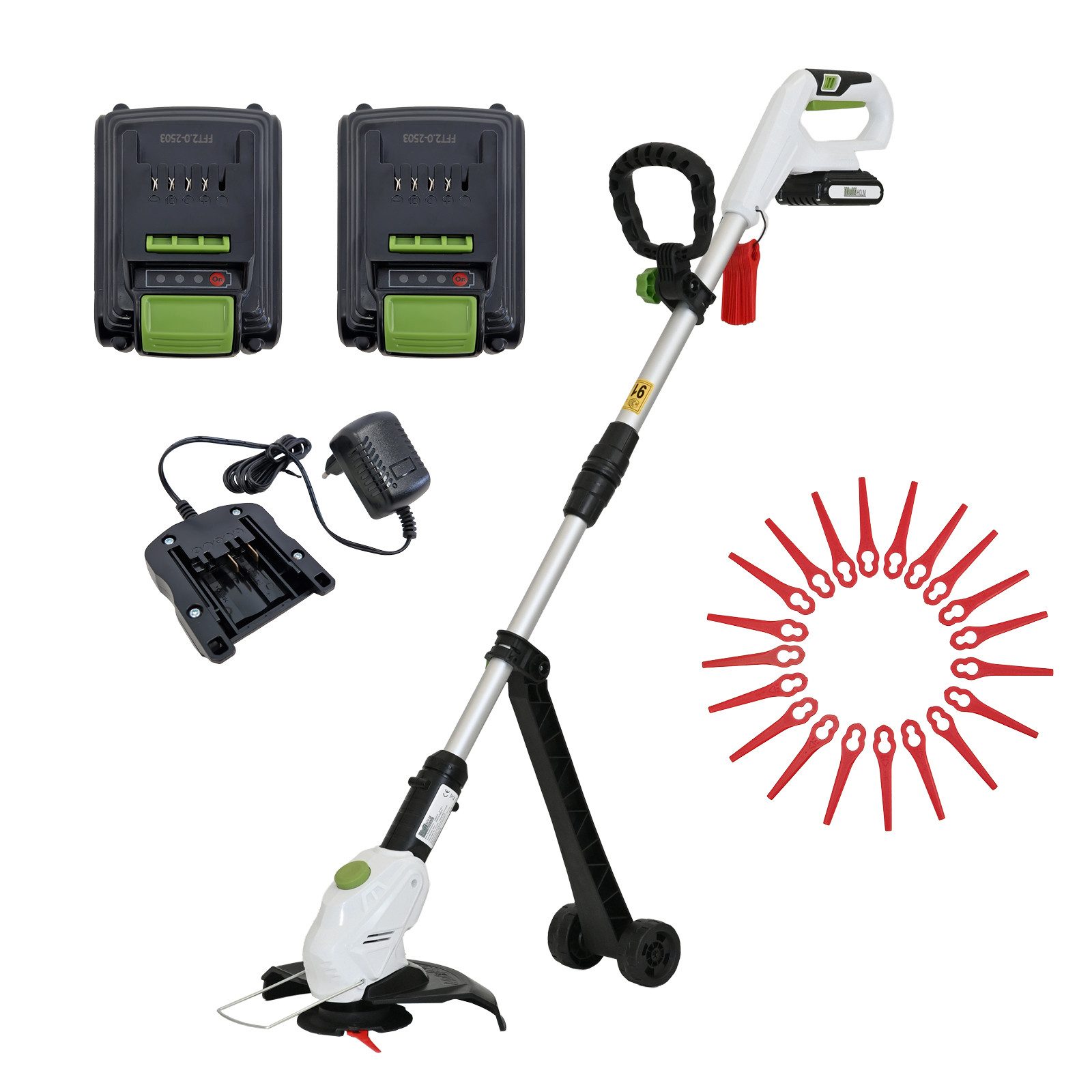 TRUTZHOLM Akku-Rasentrimmer 20V/2.0Ah mit 2 Akkus günstig online kaufen