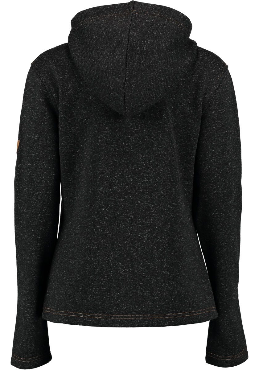 Tom Collins Strickfleecejacke Adisur Damen Kapuzenjacke mit Hirsch-Stickere günstig online kaufen