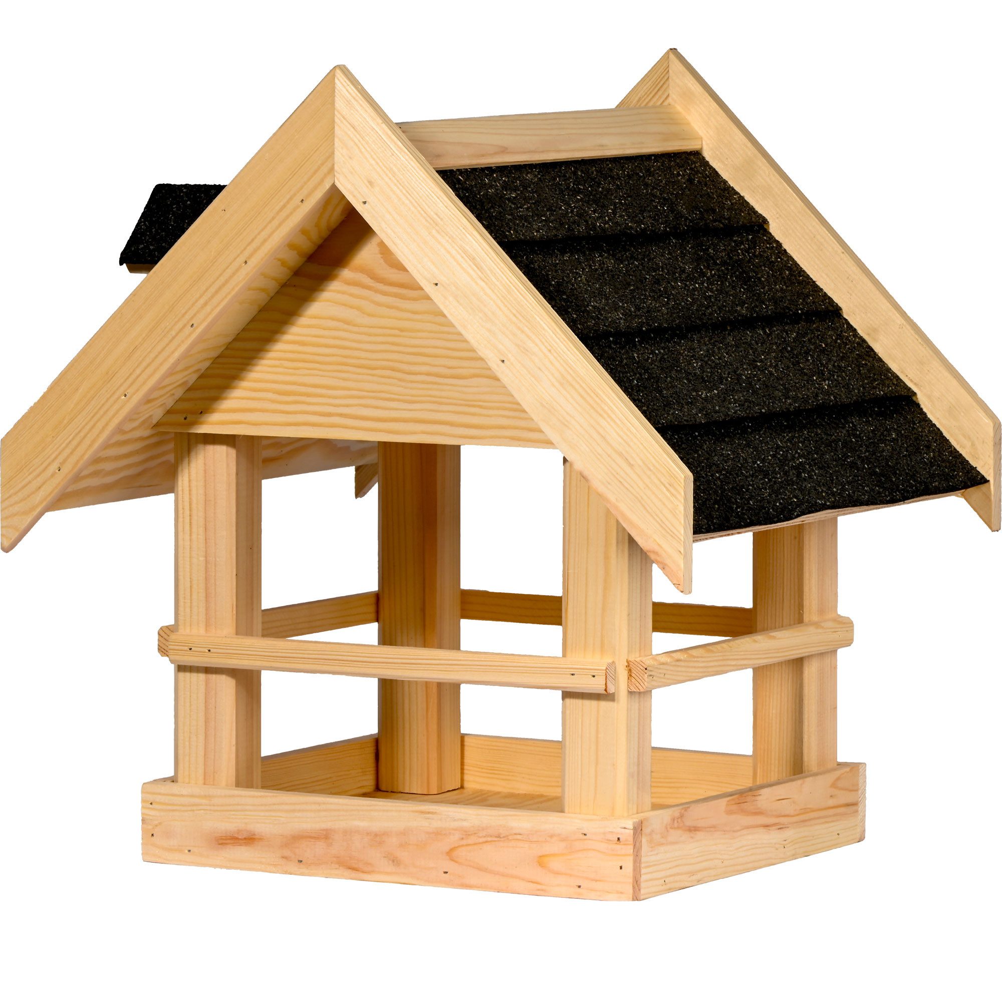 dobar Vogelhaus dobar Vogelhaus "Zwart" aus Massivholz, ca.: 40x34,5x23,5 cm