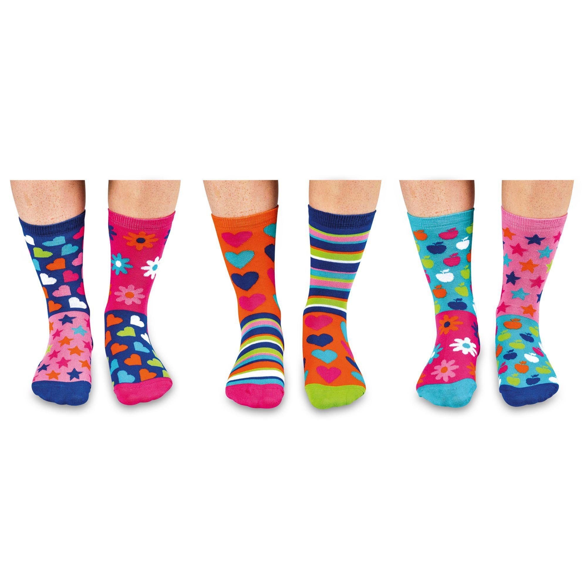 United Oddsocks Freizeitsocken Unisex Socken 3er Pack Baumwolle (Packung, 3er Pack)