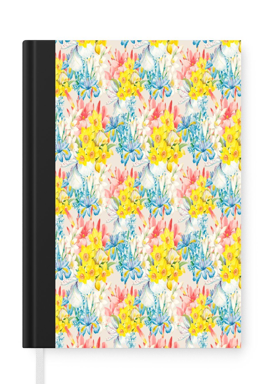MuchoWow Notizbuch Blumen - Collage - Natur, Journal, Merkzettel, Tagebuch, Notizheft, A5, 98 Seiten, Haushaltsbuch | Notizbücher