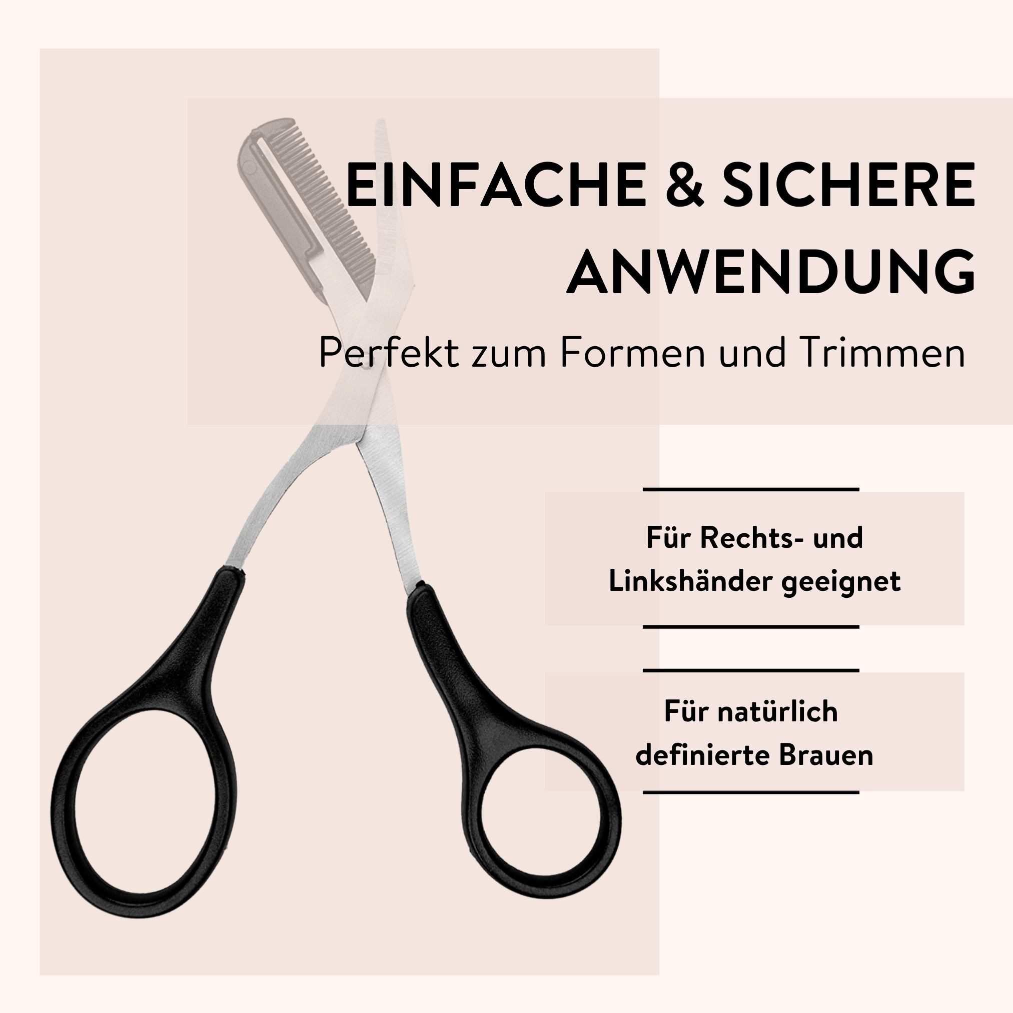 PARSA Beauty Augenbrauenschere Essential Augenbrauenschere, Präzise & Fein geschliffen – Bild 4 von 5