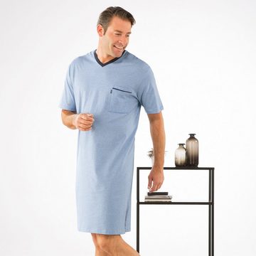 Ammann Nachthemd Herren-Nachthemd Single-Jersey Streifen