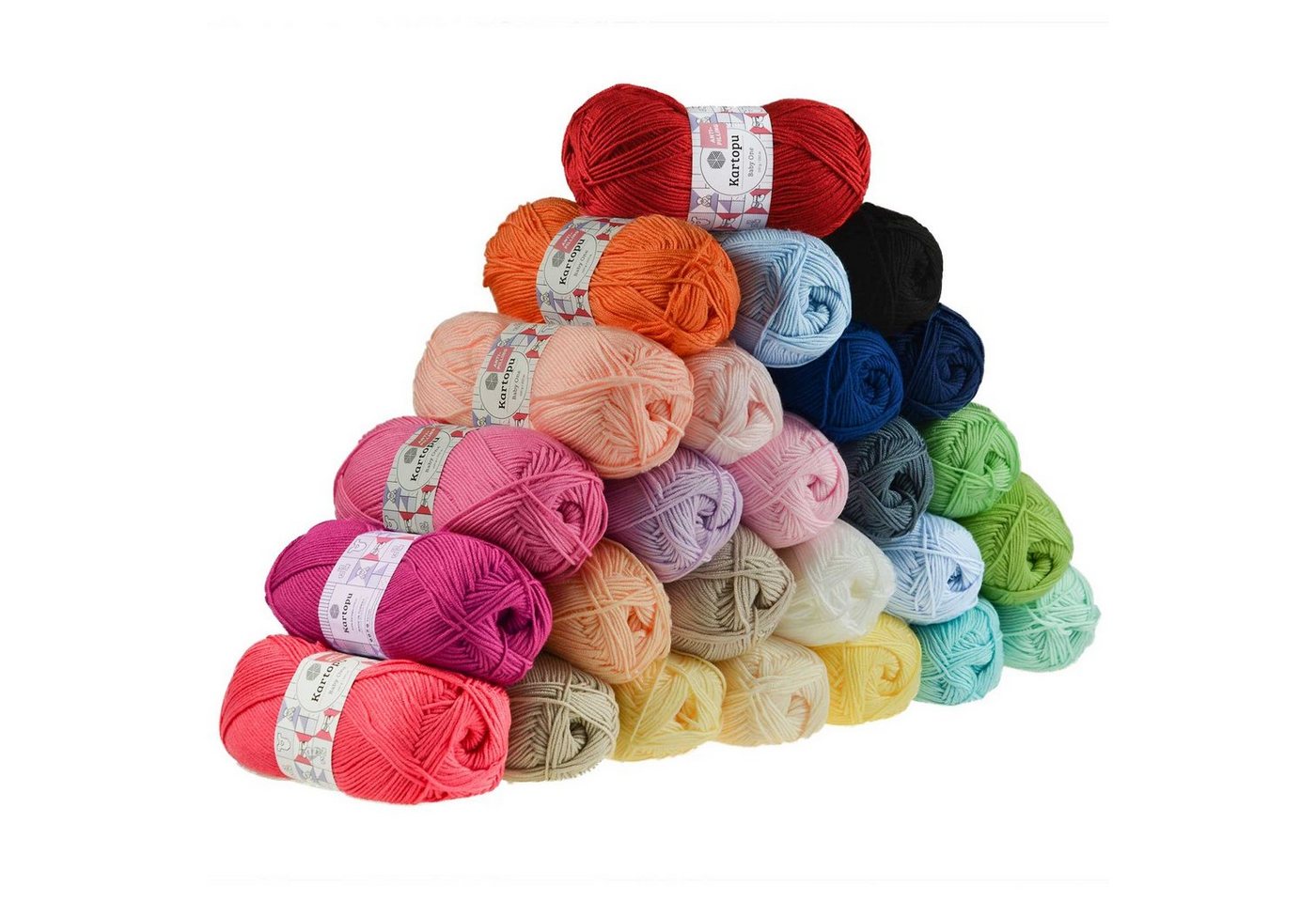 Thumbnail - maDDma 100g Strickgarn Kartopu BABY ONE Häkelwolle, 250 m, K633 nachtblau