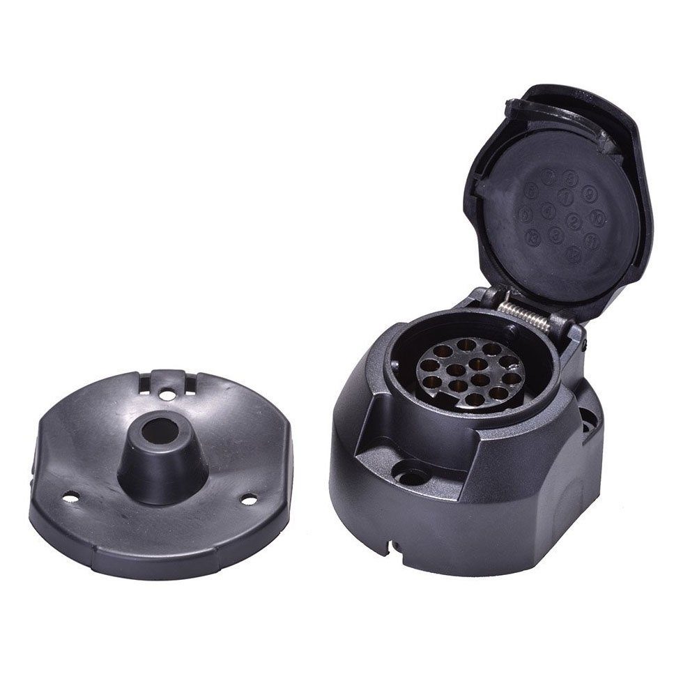 Filmer 13-polige Steckdose mit Abschaltkontakt – Anschluss für Anhänger Anhänger-Adapter zu 13-polig Anhänger, Abschaltkontakt