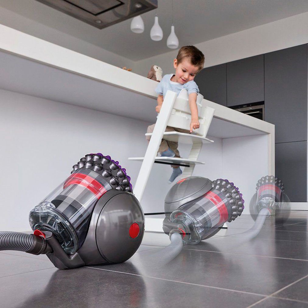 DYSON Bodenstaubsauger Big Ball Parquet 2, 600 W, mit hygienischer Behälterentleerung, der sich selbst wieder aufrichtet