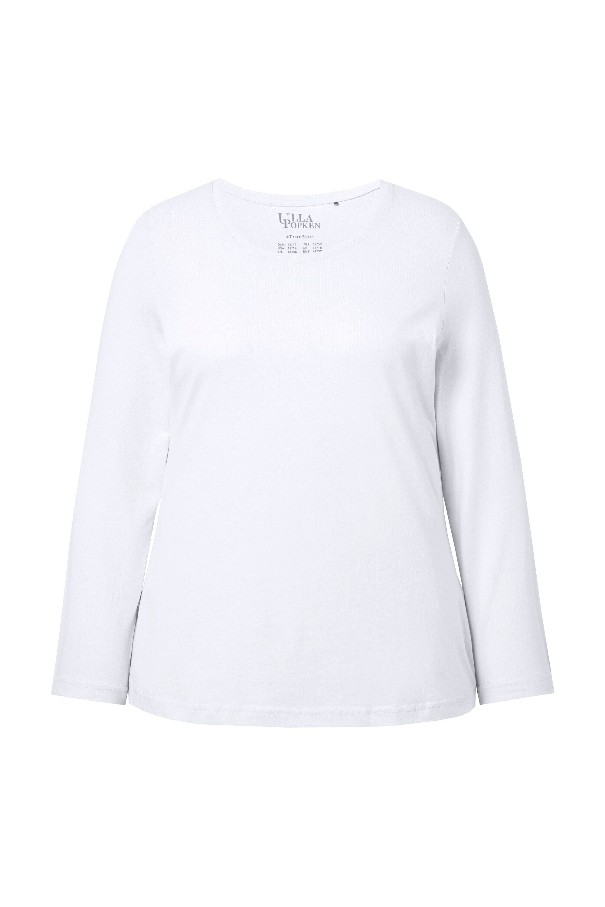 Ulla Popken T-Shirt Shirt Slim Rundhalsausschnitt Langarm – Bild 2 von 5