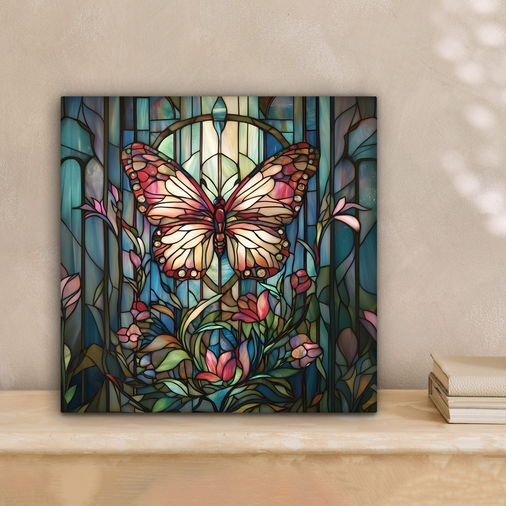 OneMillionCanvasses® Leinwandbild Schmetterling - Rosa - günstig online kaufen