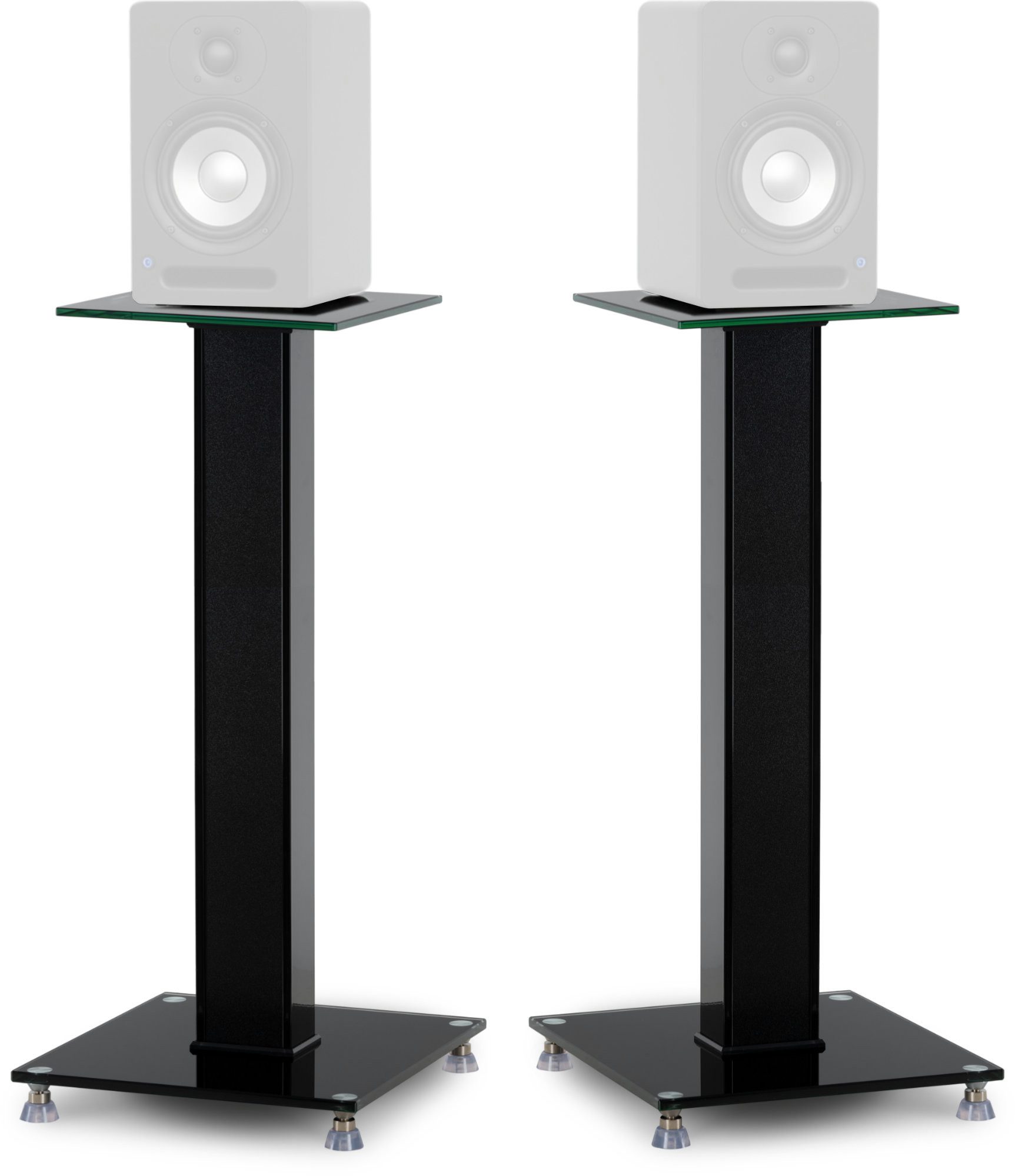 Pronomic Lautsprecherständer SLS-282L BK Lautsprecher Stative Paar - Qualität in edlem Design, (bis 0 Zoll, 2 x Winkelfuß-Lautsprecherstativ, verbessertes Klang – Bild 5 von 5