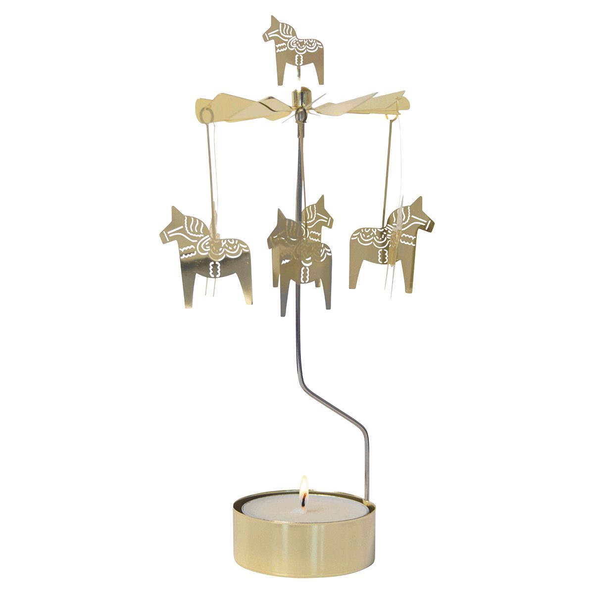 Teelichthalter Teelicht-Karussel »Dalarna-Pferde«. günstig online kaufen