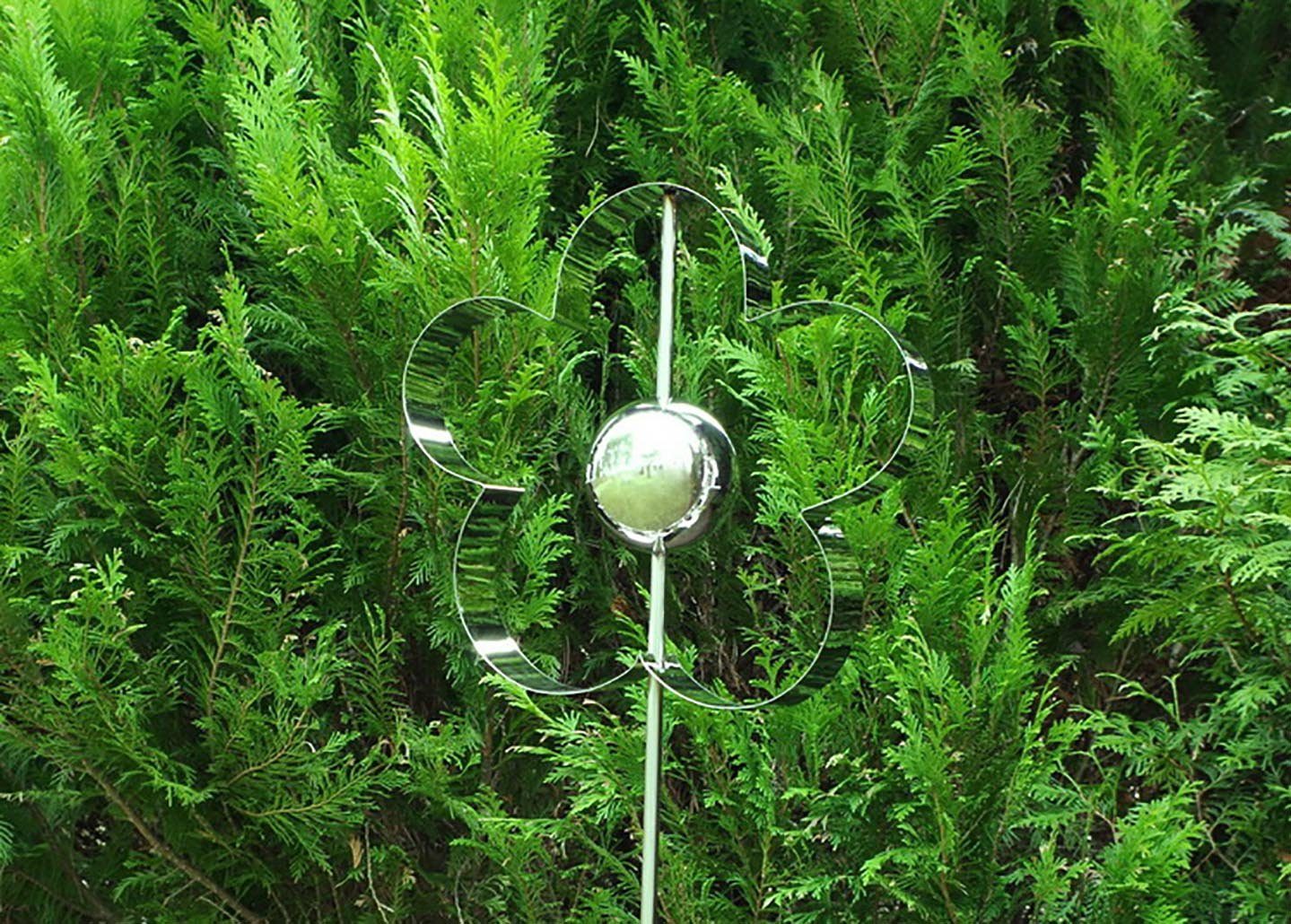 Kobolo Gartenstecker Dekostecker FLOWER in Blumenform 136 cm (aus Edelstahl günstig online kaufen
