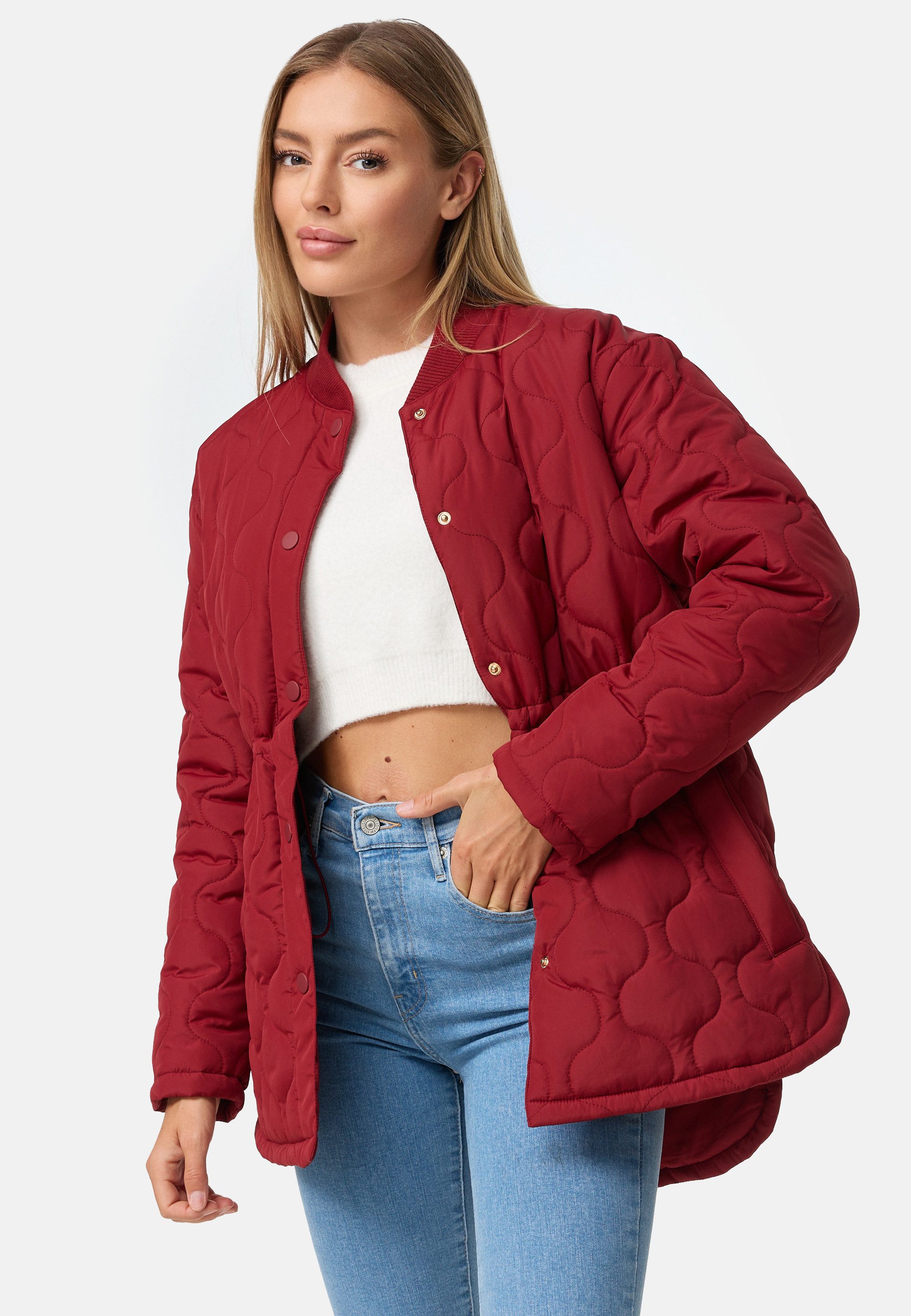 Threadbare Outdoorjacke THB Juliet Quilted Jacket (1-St) mit Knöpfen