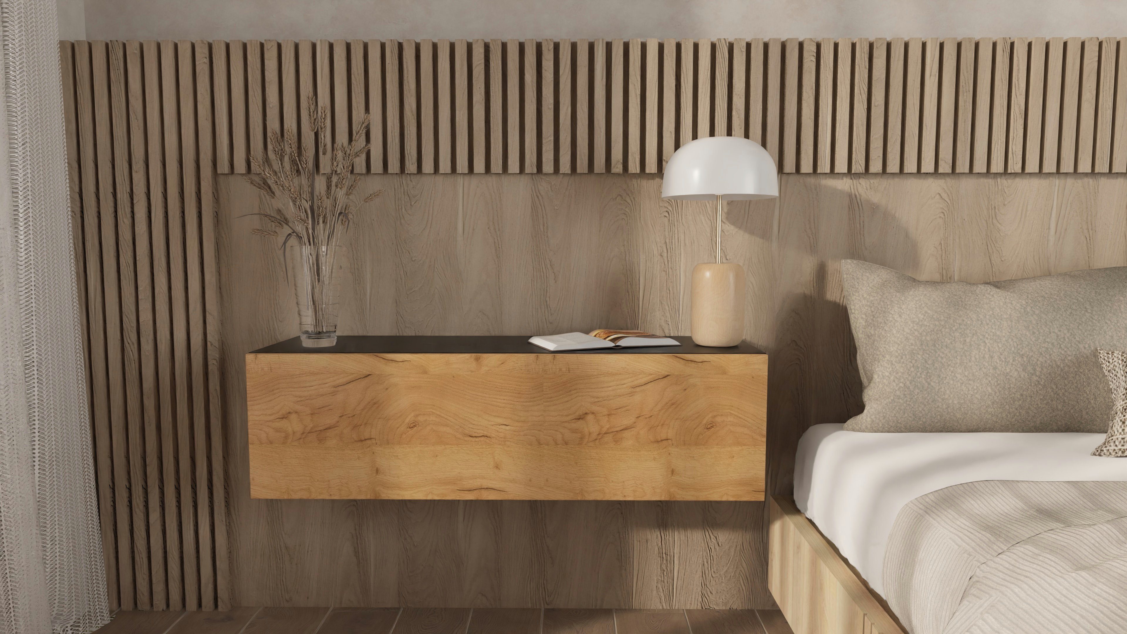 Platan Room Nachttisch, Wandschrank hängende Nachtkommode günstig online kaufen