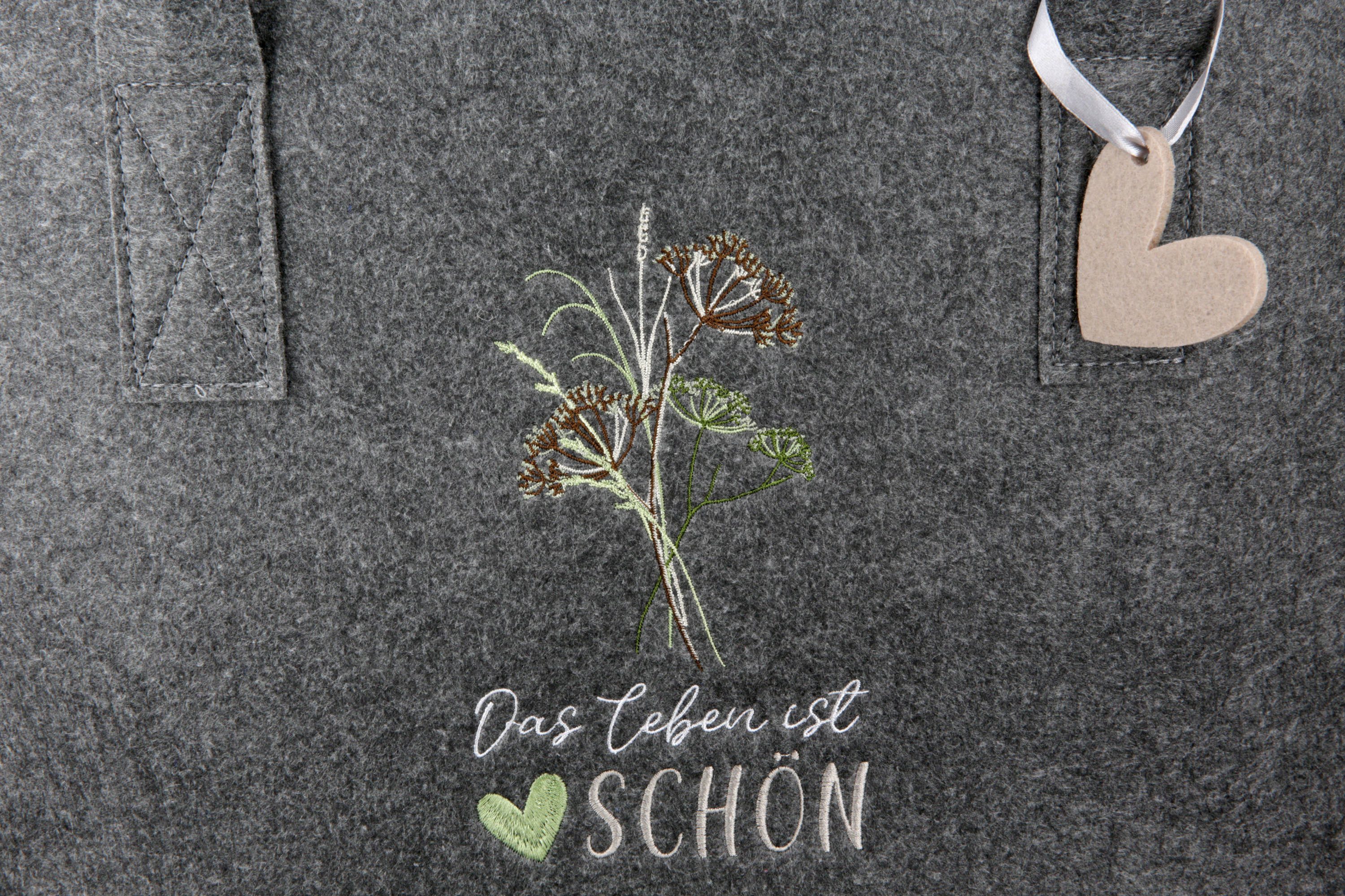 GMD Living Tragetasche SCHÖN, grau, mit günstig online kaufen
