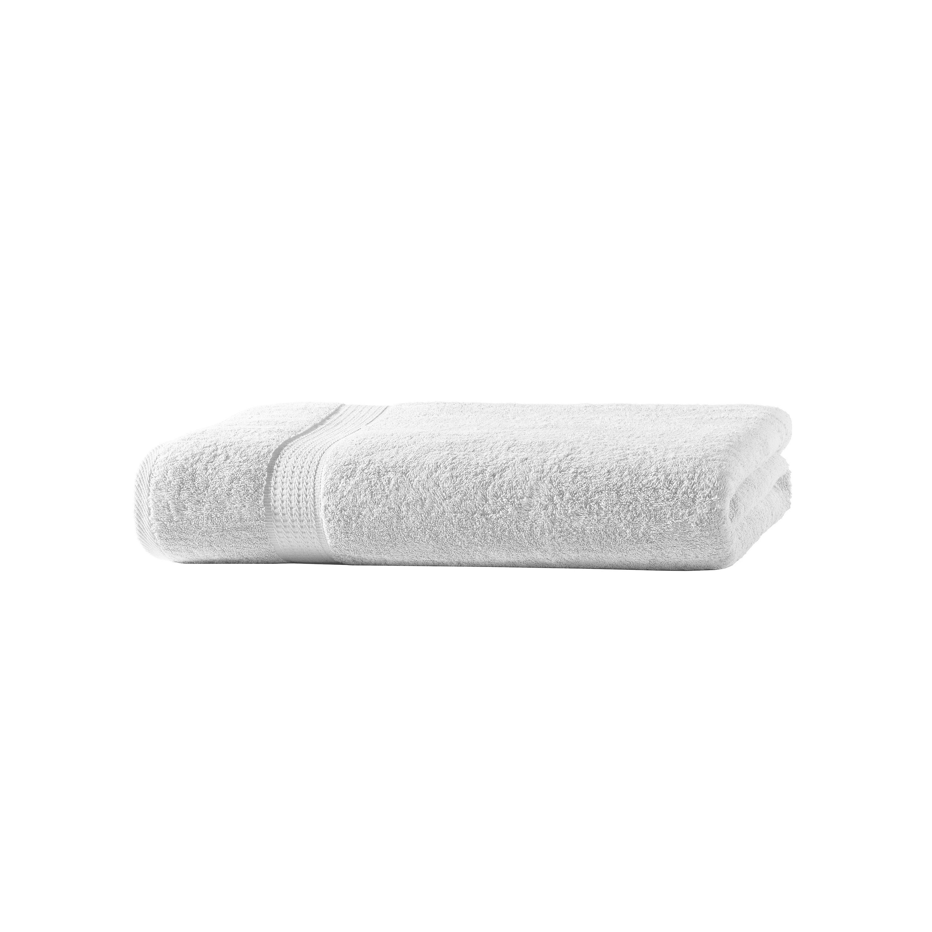 Visaggio Duschtücher Luxuriöse Handtücher aus 100% Baumwolle, Frottier (1-St), Handtücher in luxuriöser Qualität mit Bordüre, einfarbig – Bild 2 von 4