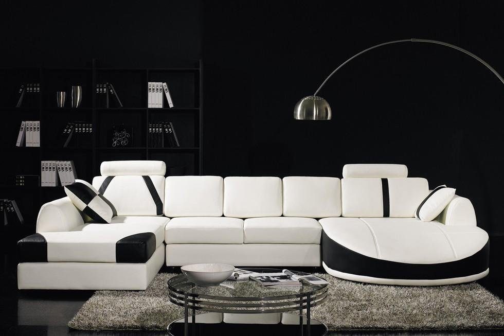 JVmoebel Ecksofa Ecksofa Ledersofa Polster Wohnlandschaft Couch Sofa U Form, Made in Europe