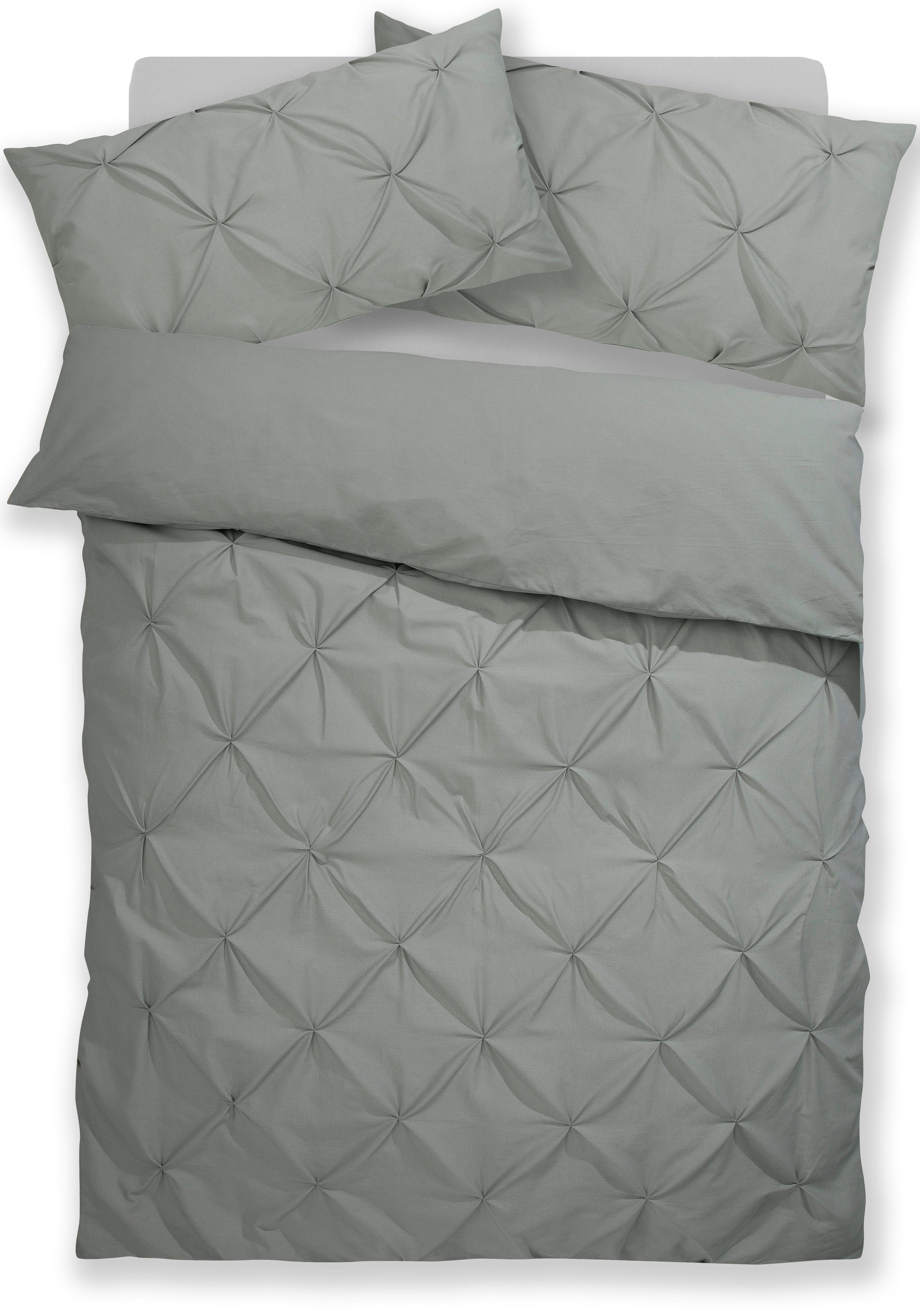 OTTO home Bettwäsche Elliant in Gr. 135x200 oder 155x220 cm, Renforcé, 2 teilig, Bettwäsche aus Baumwolle, elegante Bettwäsche mit Hochtief-Struktur – Bild 2 von 5