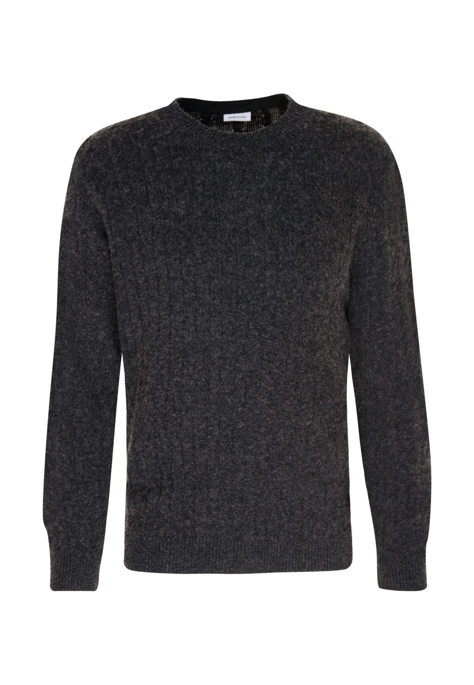 seidensticker Strickpullover Regular 1/1 Rundhals Zopfmuster