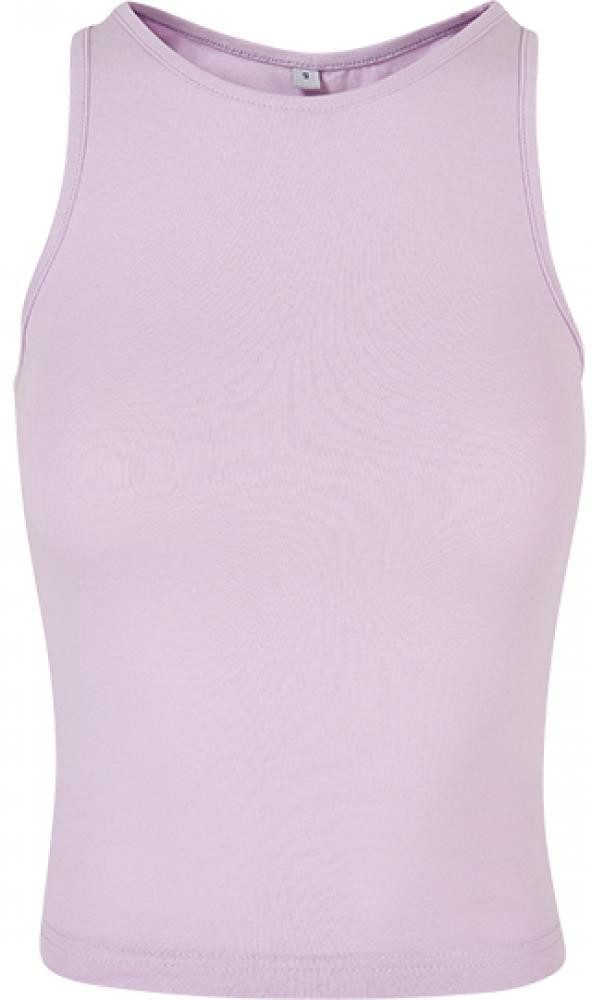Build Your Brand Trainingsshirt Damen Racer Back Top hoher Rundhalsausschnitt