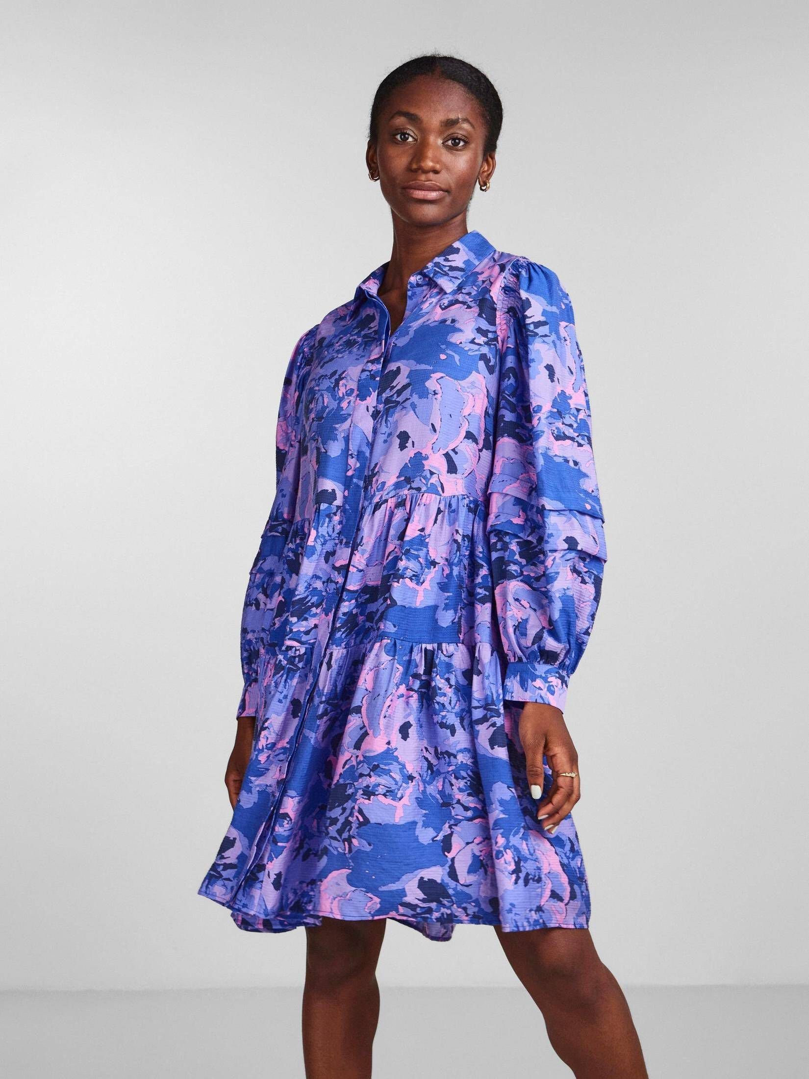 Y.A.S Blusenkleid DRESS SHIRT Blusenkleid Damen LS (1-tlg) YASNILLO