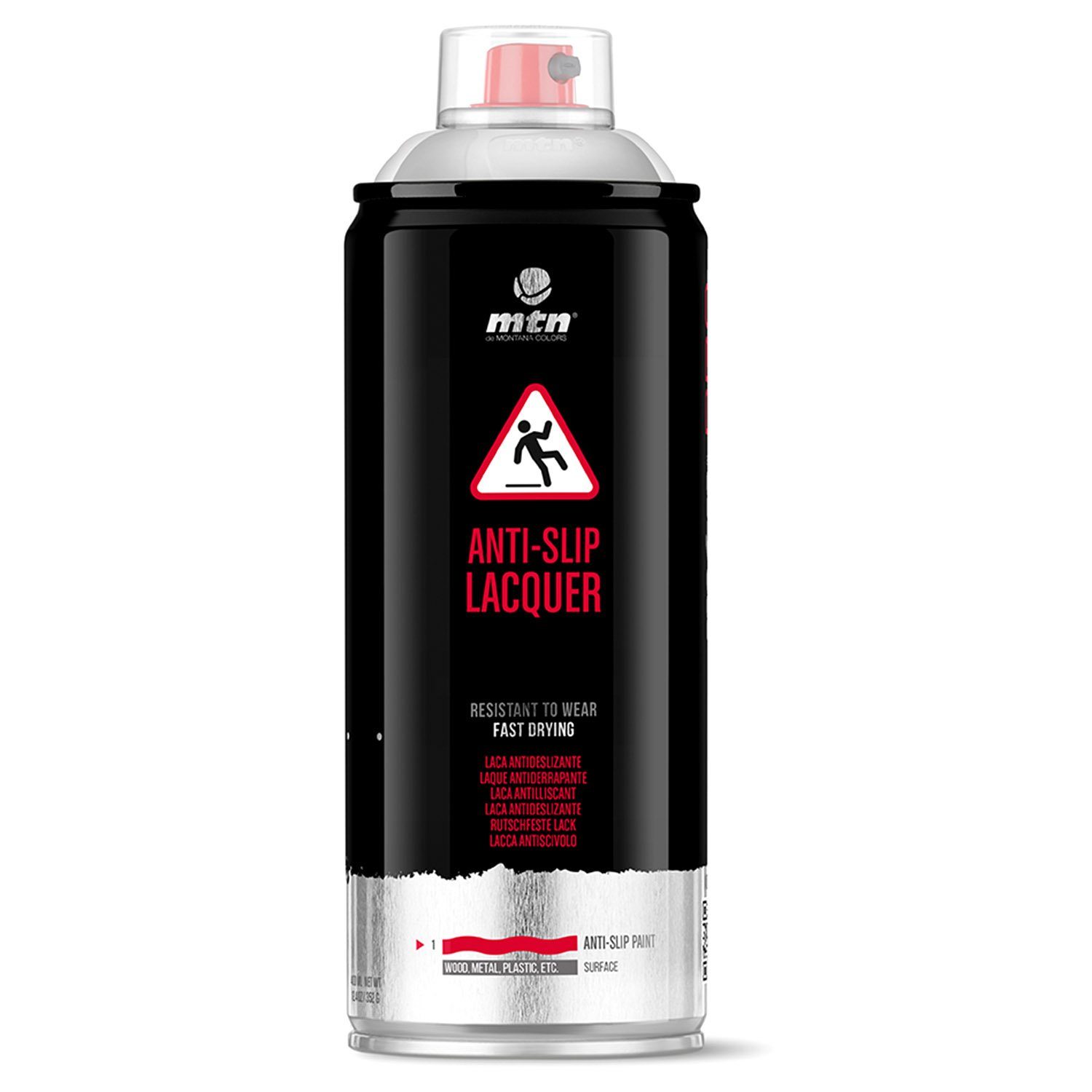 MTN Sprühlack Sprühlack MTN PRO, Rutschfeste Farbe, Transparent, 400ml, Rutschfest