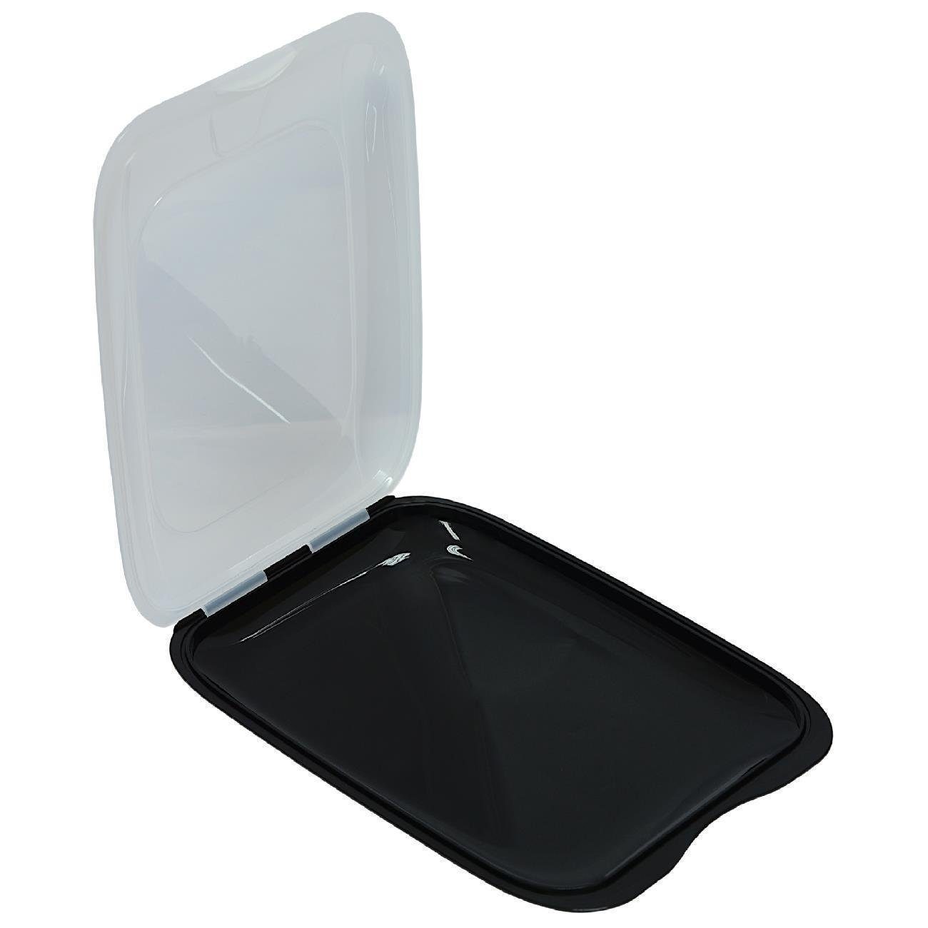 Engelland Frischhaltedose Aufschnittdosen, Aufschnittbox, PP-Kunststoff, BPA-frei, (Vorteils-Set, 4-tlg., mit transparentem Deckel), stapelbar, platzsparend, Or – Bild 2 von 5