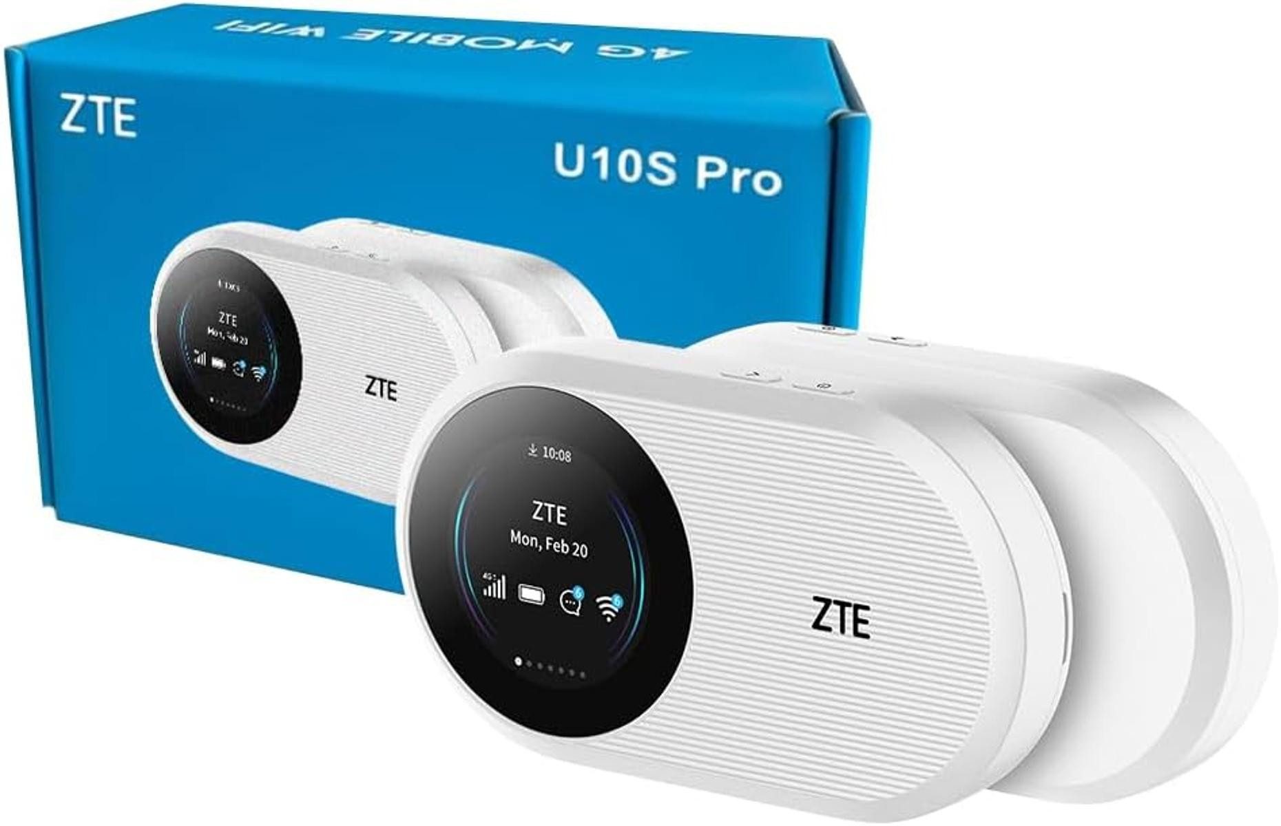 ZTE ZTE U10S Pro Wi-Fi 6 GHz Wi-Fi 4 mobiler WLAN Router weiß tragbar Mobiler Router