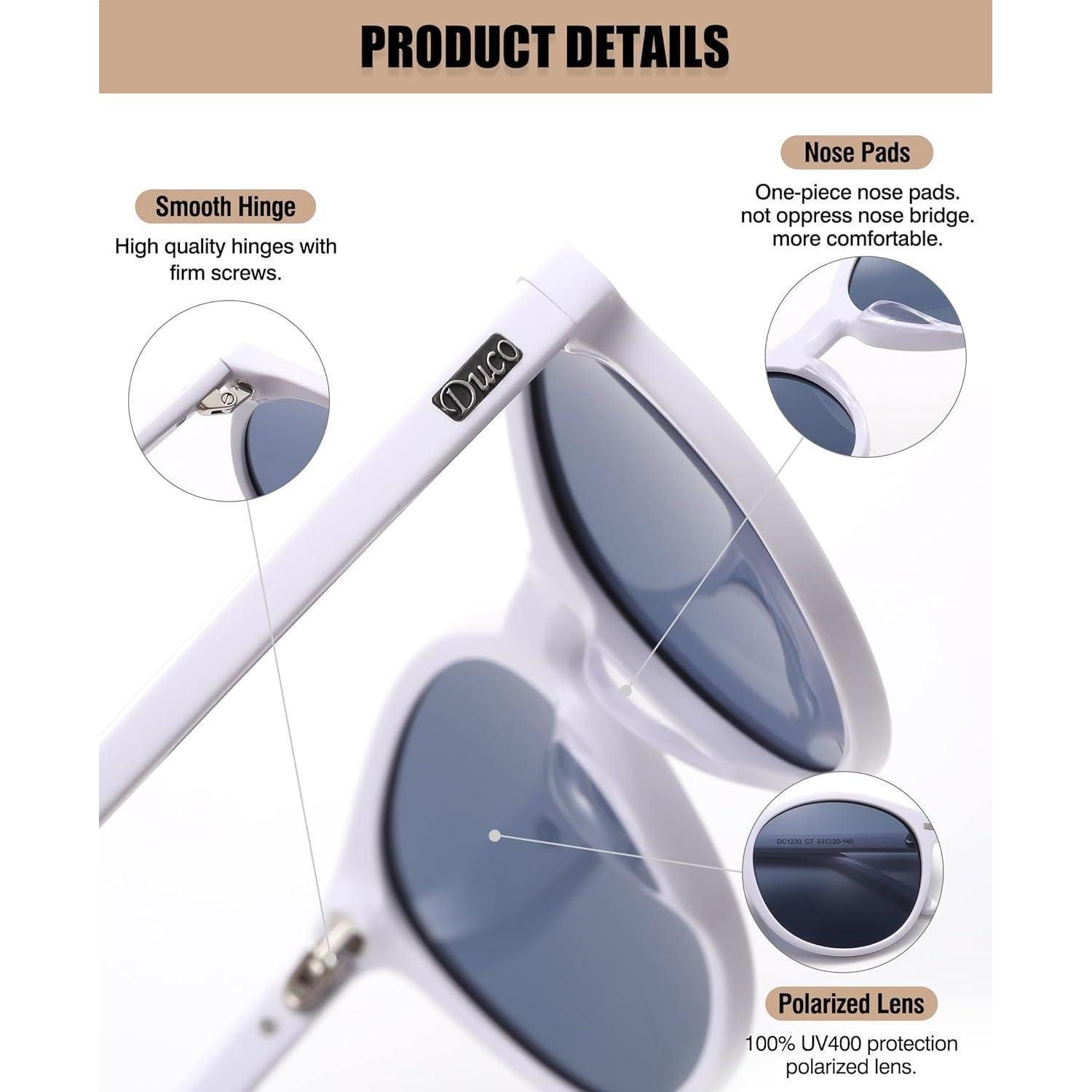 LuxusKollektion Retrosonnenbrille Retro Polarisierte Damen Sonnenbrille UV400 Vintage Acetat Rahmen
