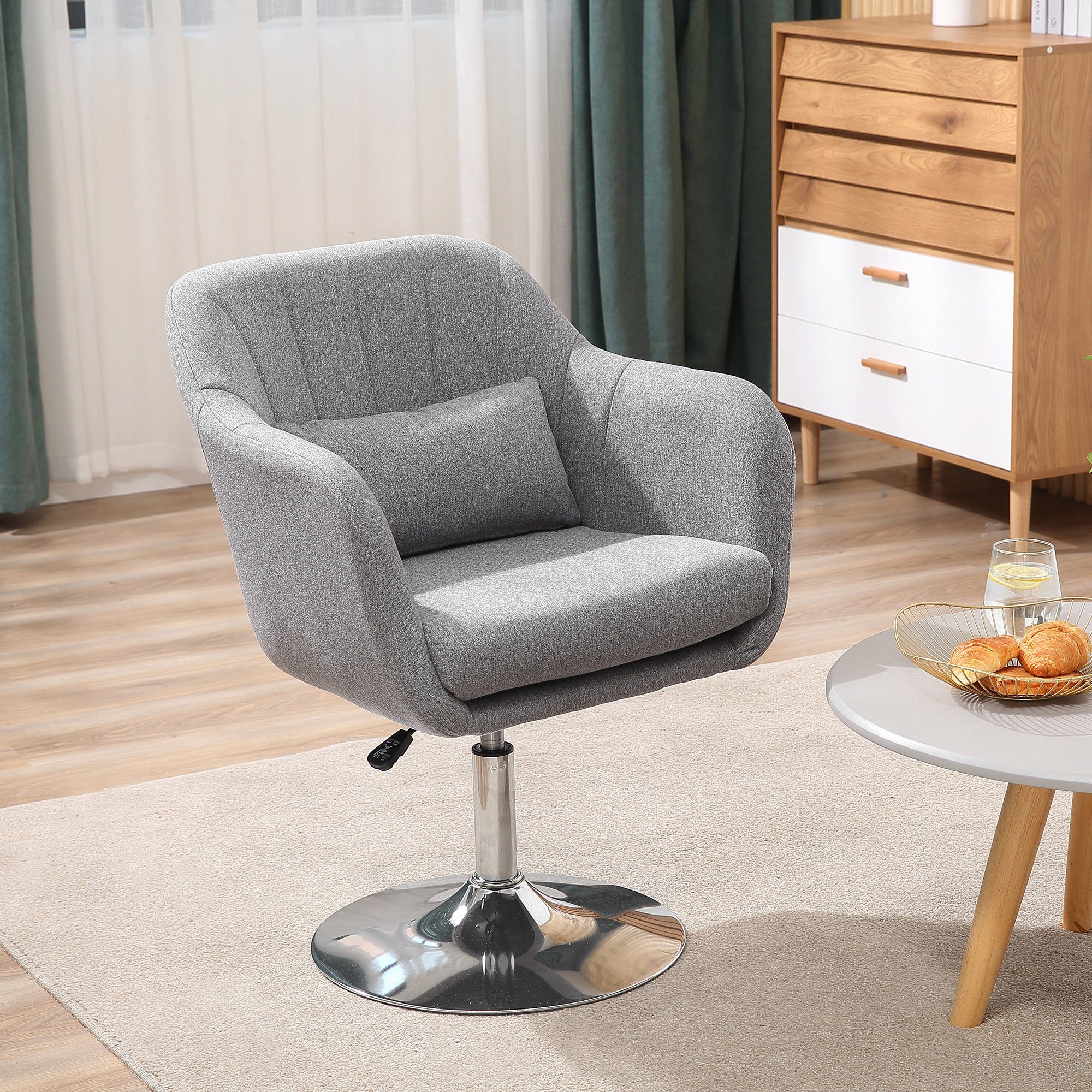 HOMCOM Relaxsessel höhenverstellbarer Bürostuhl (Drehhocker, 1-St., günstig online kaufen
