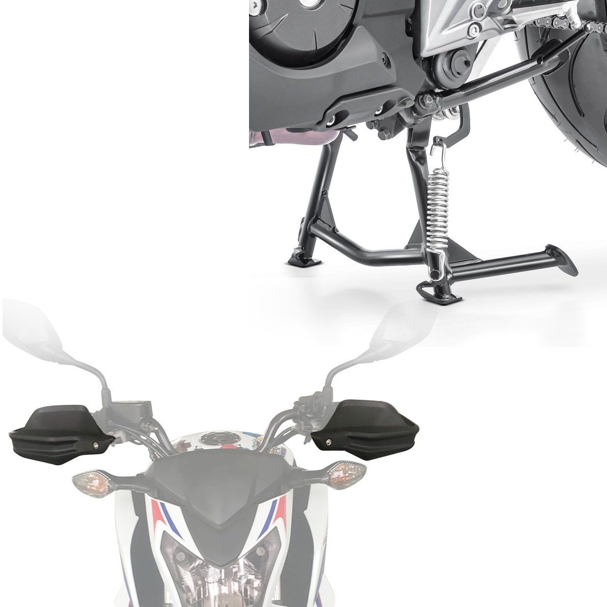 ConStands Motorradheber Set Hauptständer + Handprotektoren S4