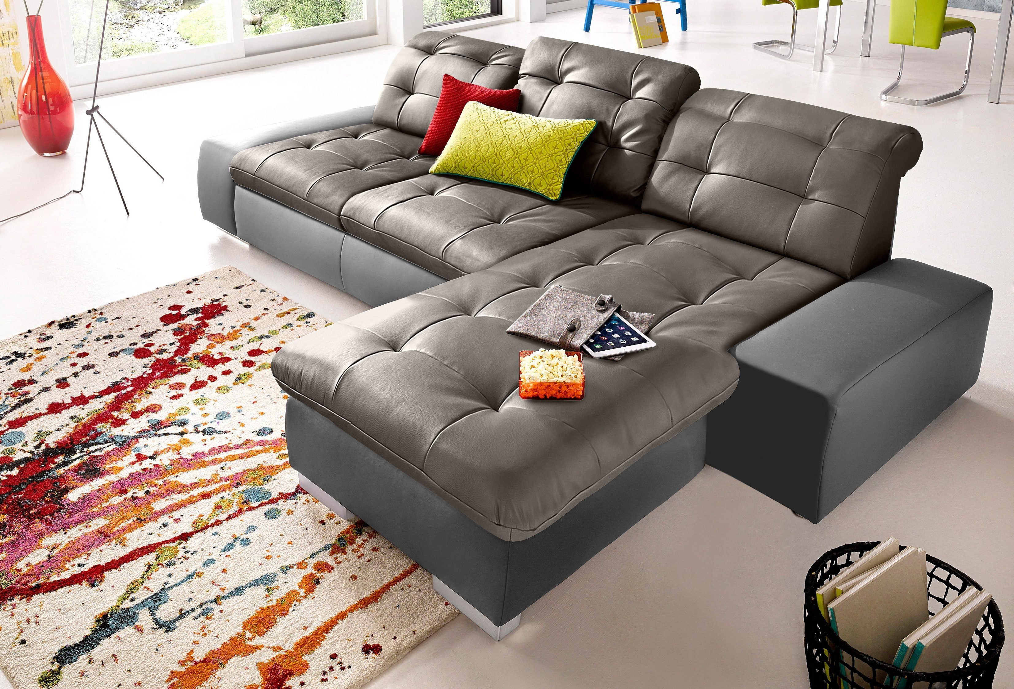 sit&more Ecksofa Palomino L-Form, wahlweise XL oder XXL und mit Bettfunktion