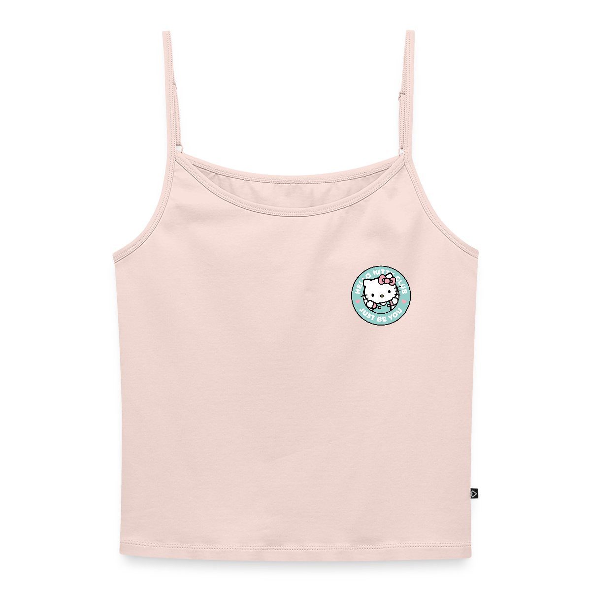 Spreadshirt Spaghettitop Hello Kitty Club Just Be You Frauen Premium Organic Top mit Spaghettit (1-tlg)