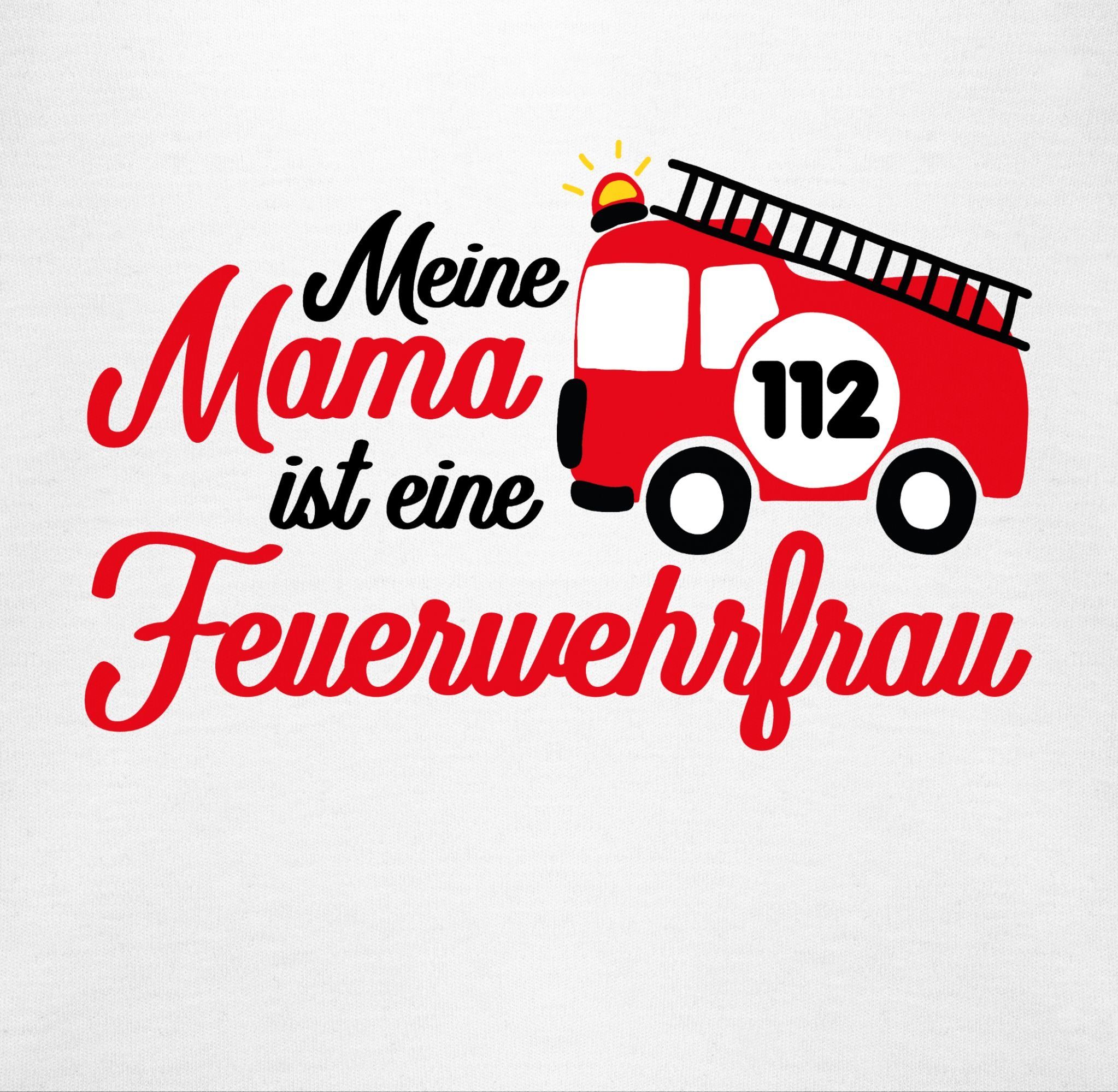 Feuerwehrfrau Mama eine Shirtracer ist Weiß Feuerwehr 2 Meine Shirtbody