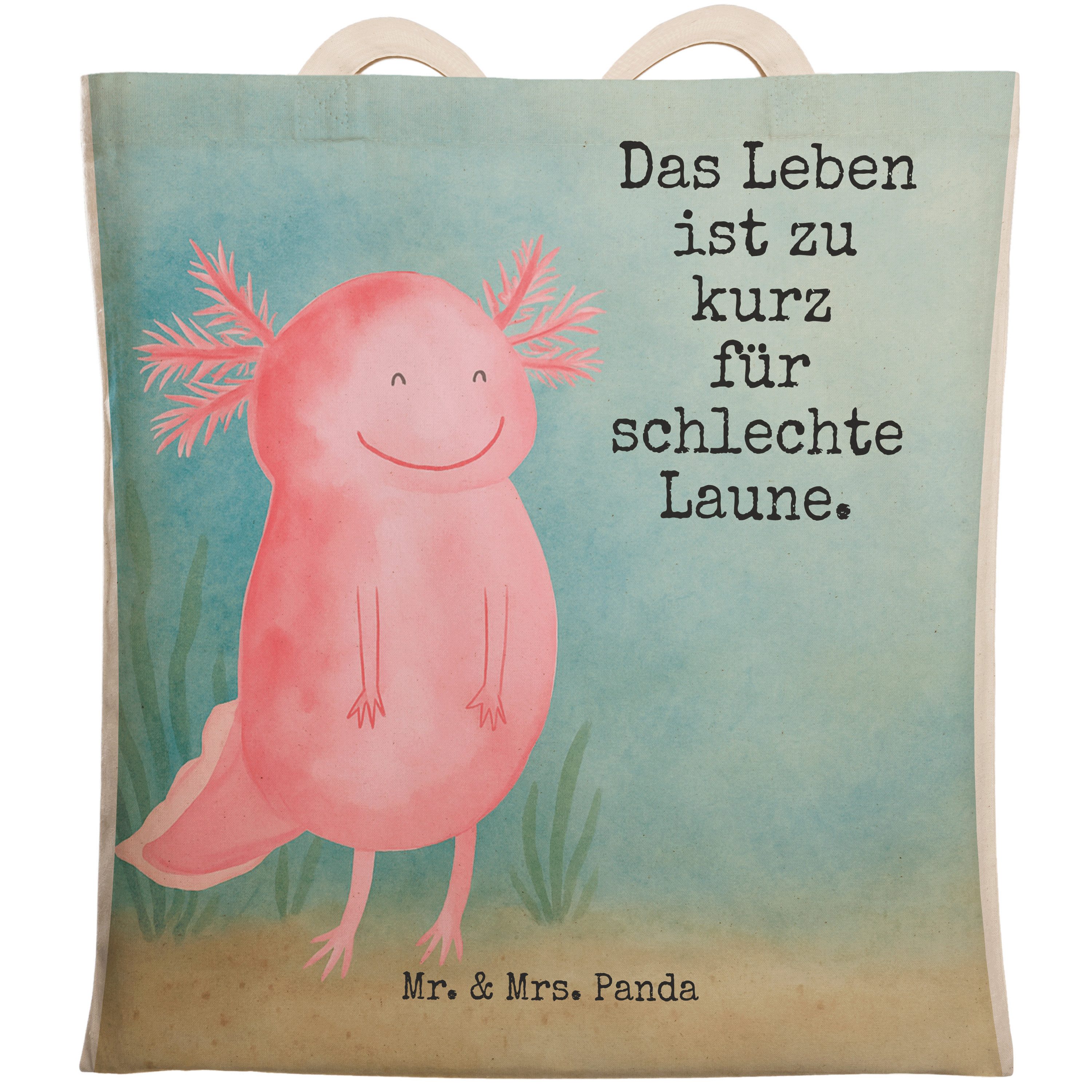 Tragetasche Axolotl Glücklich Design
