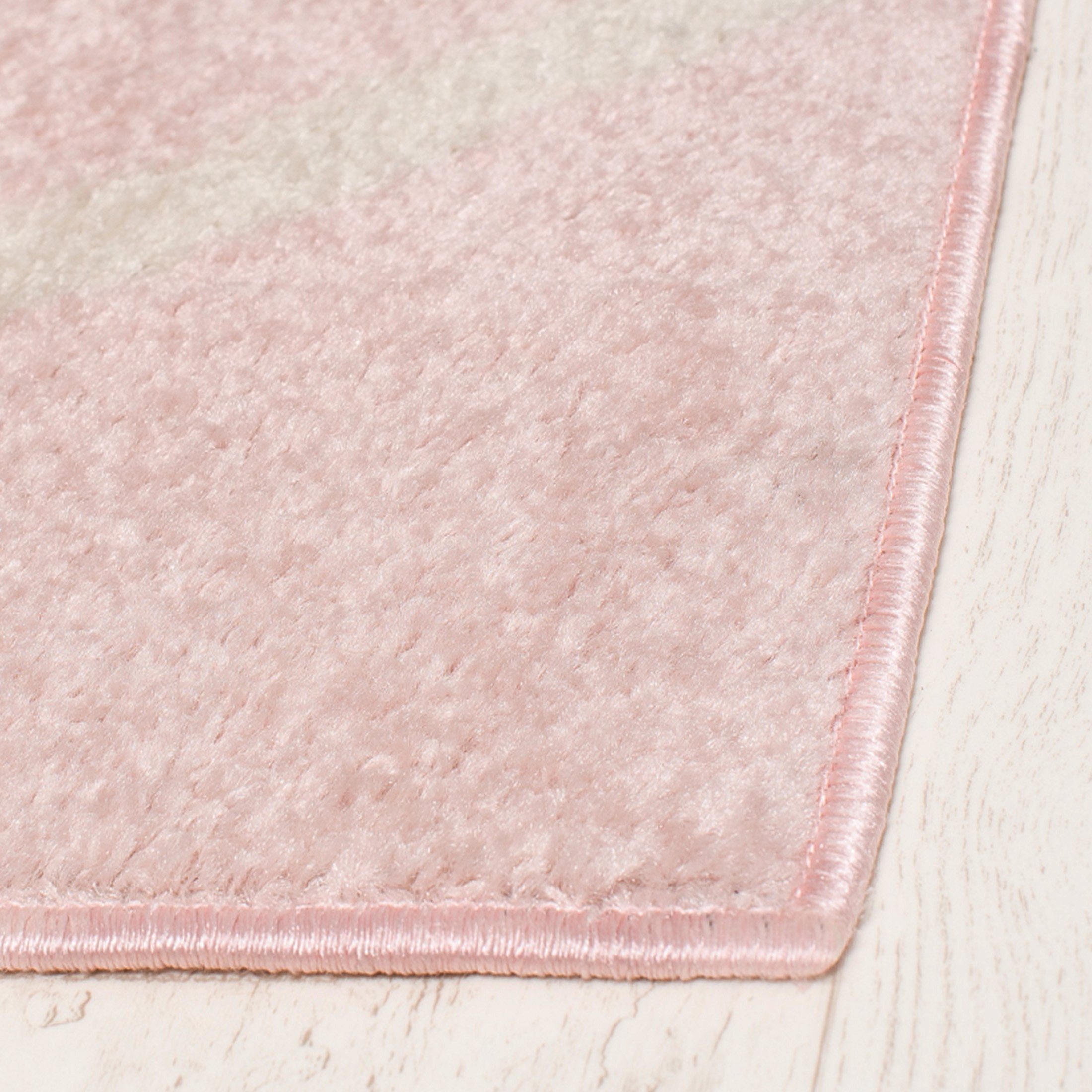 Designteppich 120 für 7 Fußbodenheizung, Teppich 170 farbe x cm, Kurzflor, Kurzflor Modern Muster Mazovia, Pink Geeignet mm, Höhe - Geometrisch
