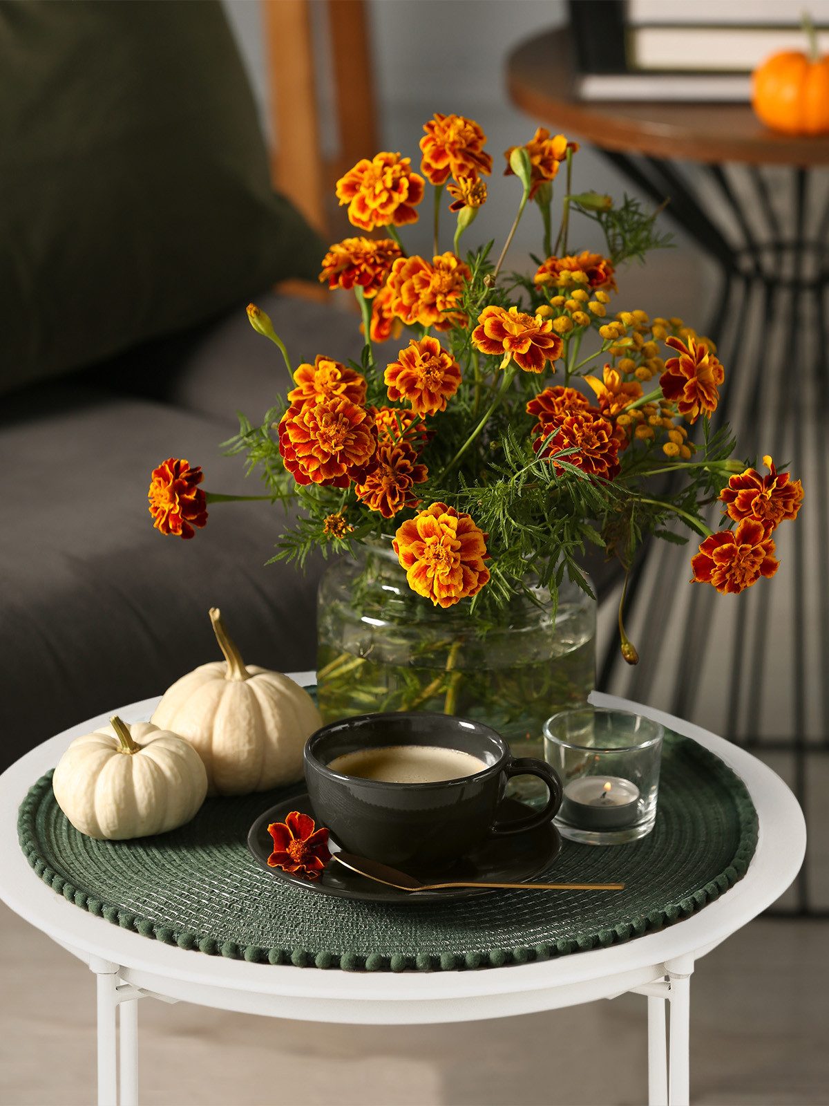 Amagohome Beistelltisch Beistelltisch Ø 47 H 51 2. Wahl Nachttisch Blumenti günstig online kaufen