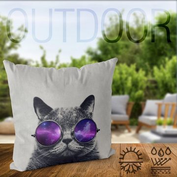 Kissenbezug, VOID, Sofa-Kissen Chilled Cat Outdoor Indoor katze mieze hipster sommer festival meme