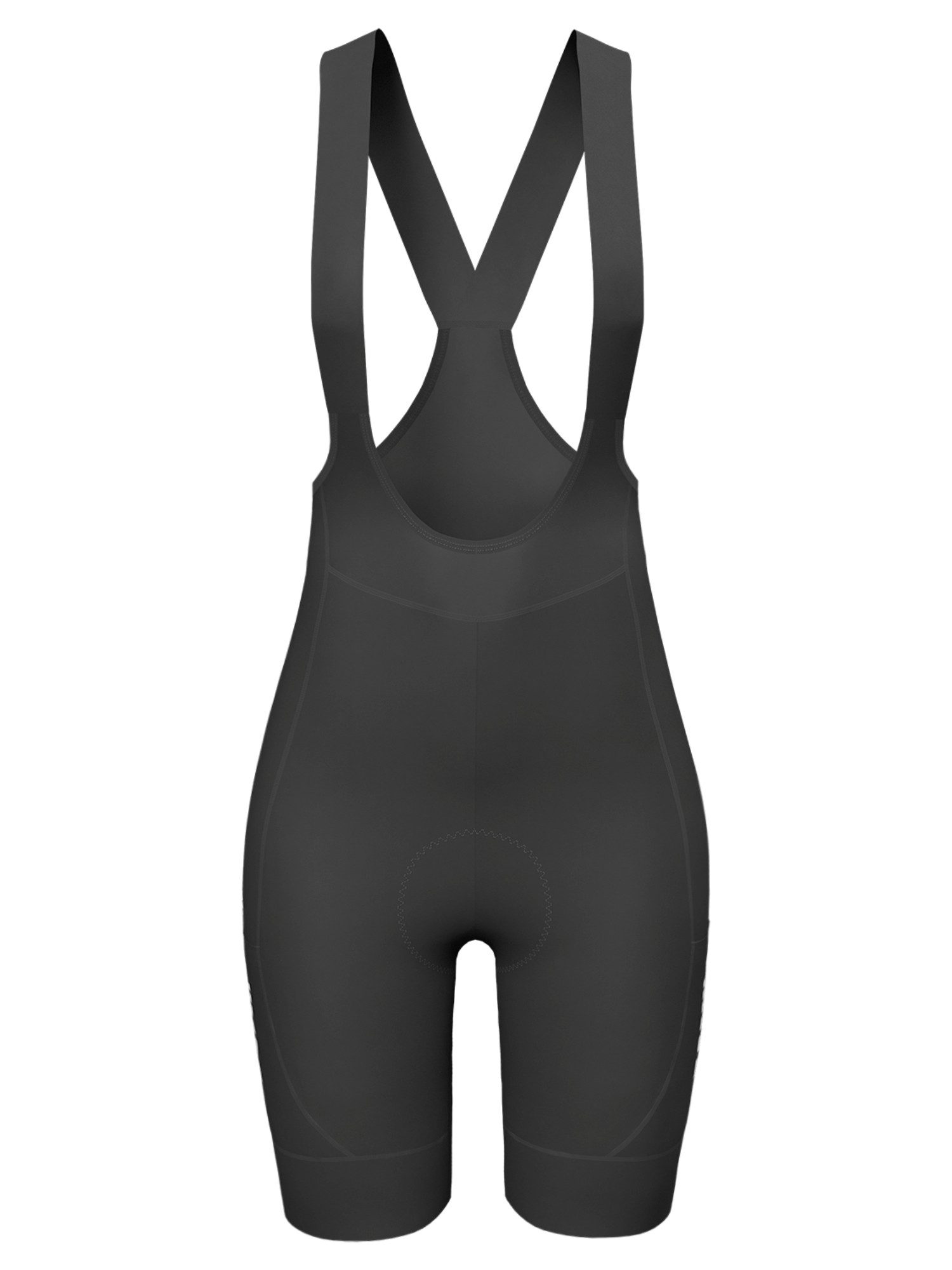 Wulibike Fahrradhose Radhose Damen Trägerhose V-Träger 3D Polster 3 Taschen Reflektierend (1-tlg) V-förmige Kreuzträger für druckfreien Tragekomfort