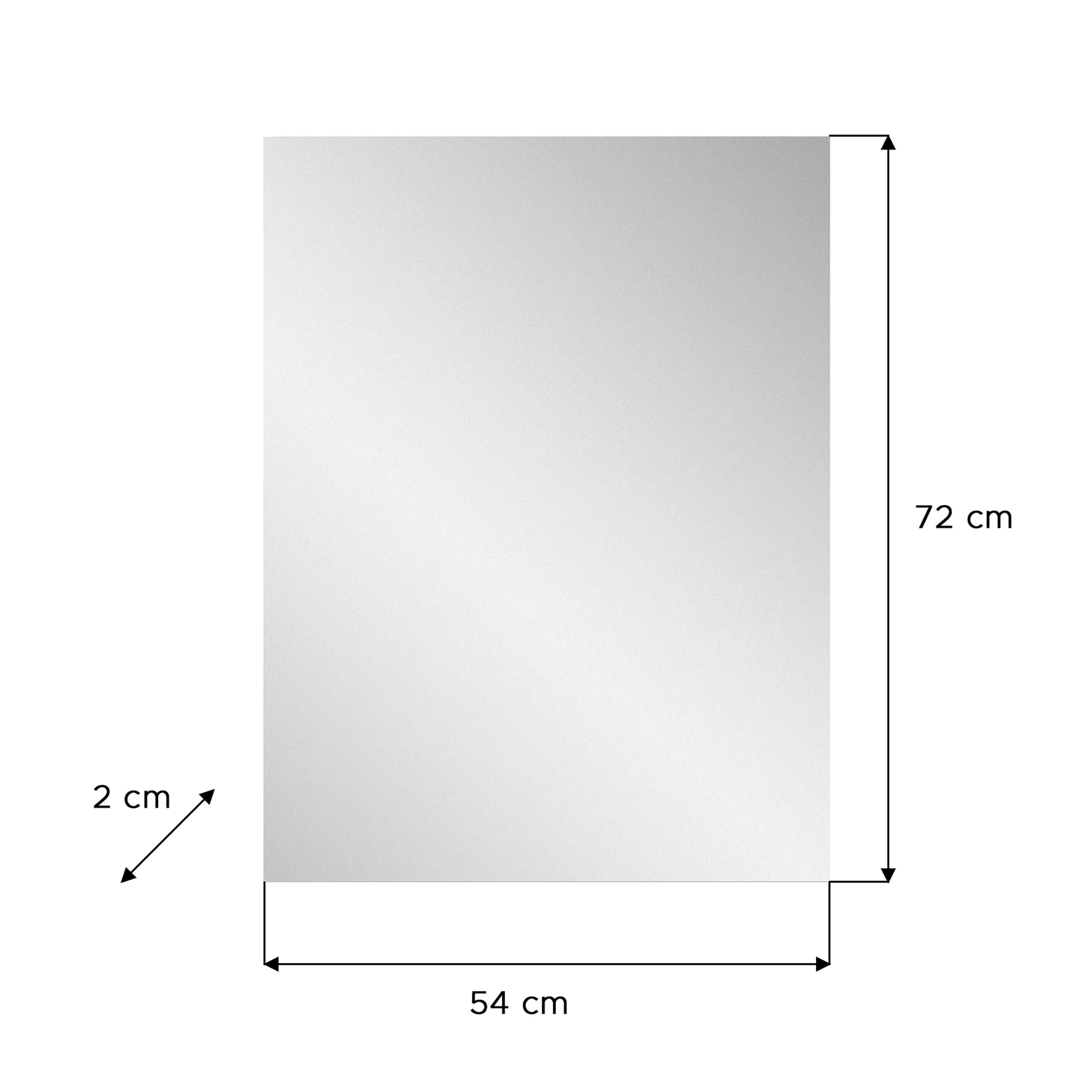 Newroom Spiegel weiß NB 55 cm, Spiegel weiß NB Spiegelfront Modern Schminkspiegel Frisierspiegel ...