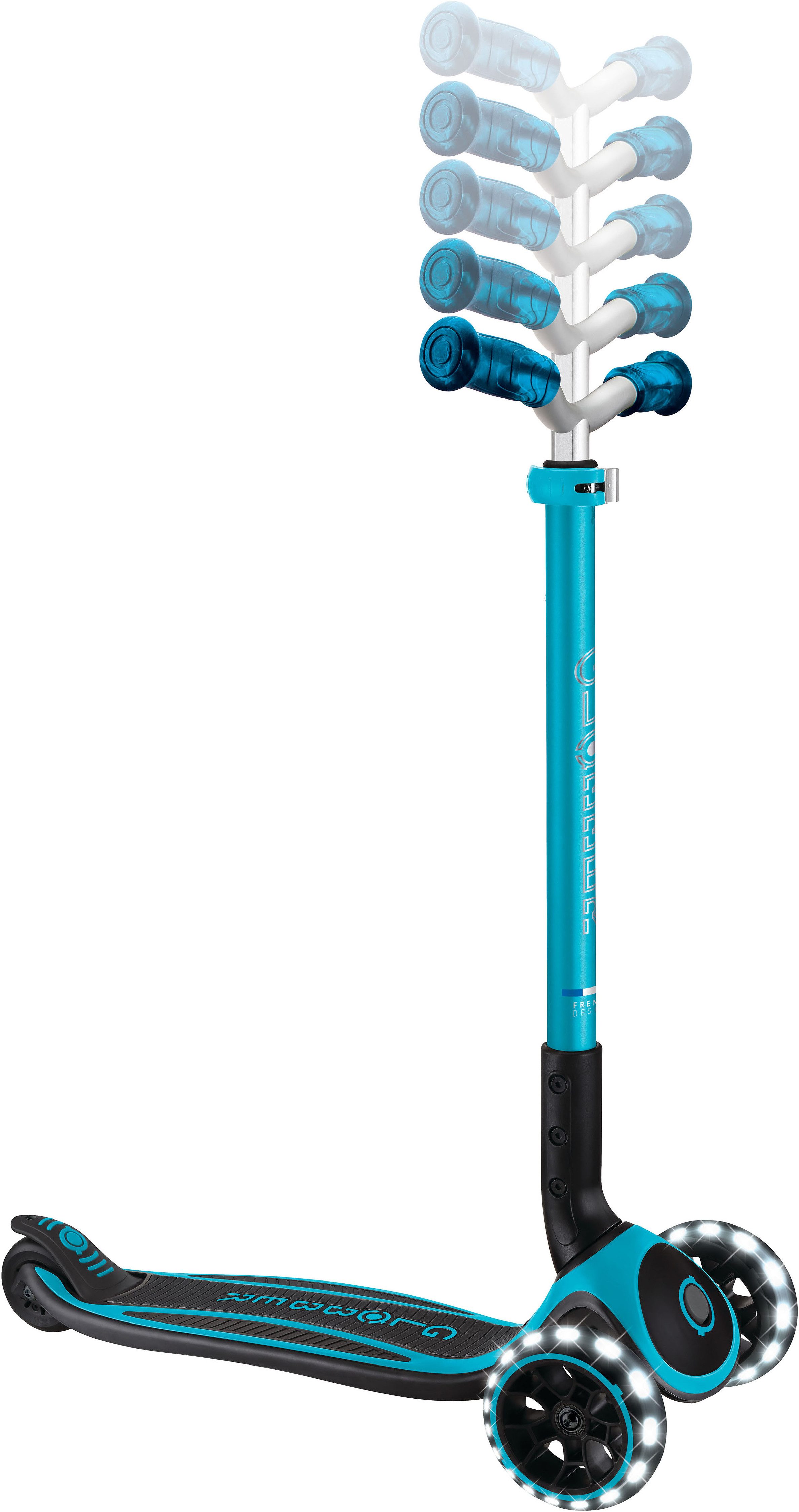 Globber Tretroller ACE LIGHTS, mit Leuchtrollen