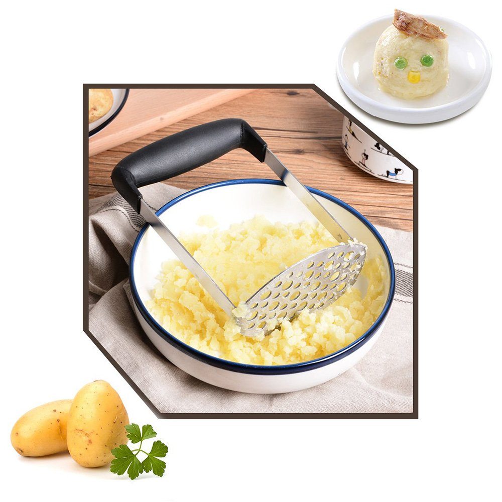 Gemüse Kartoffel Kartoffelstampfer Stampfer und Rostfreier Kartoffelstampfer zggzerg für Edelstahl Früchte, Stahl
