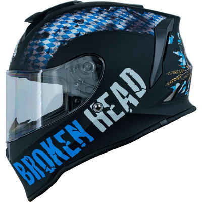 Broken Head Motorradhelm Bavarian Patriot, bayrisches Design