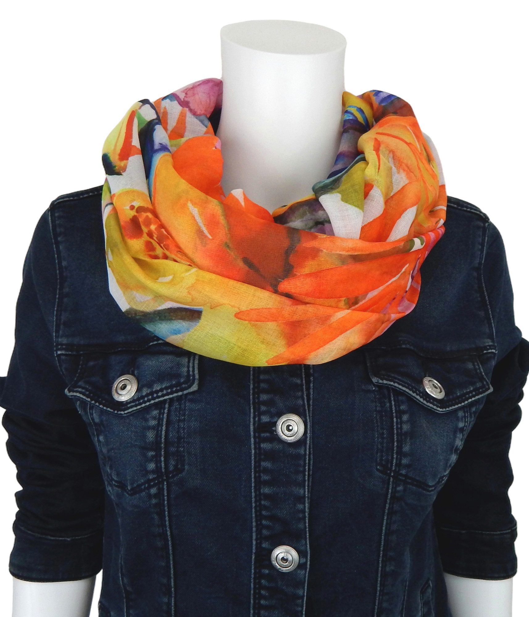 Ella Jonte Loop, mit tropischem Motiv Viskose Baumwolle günstig online kaufen