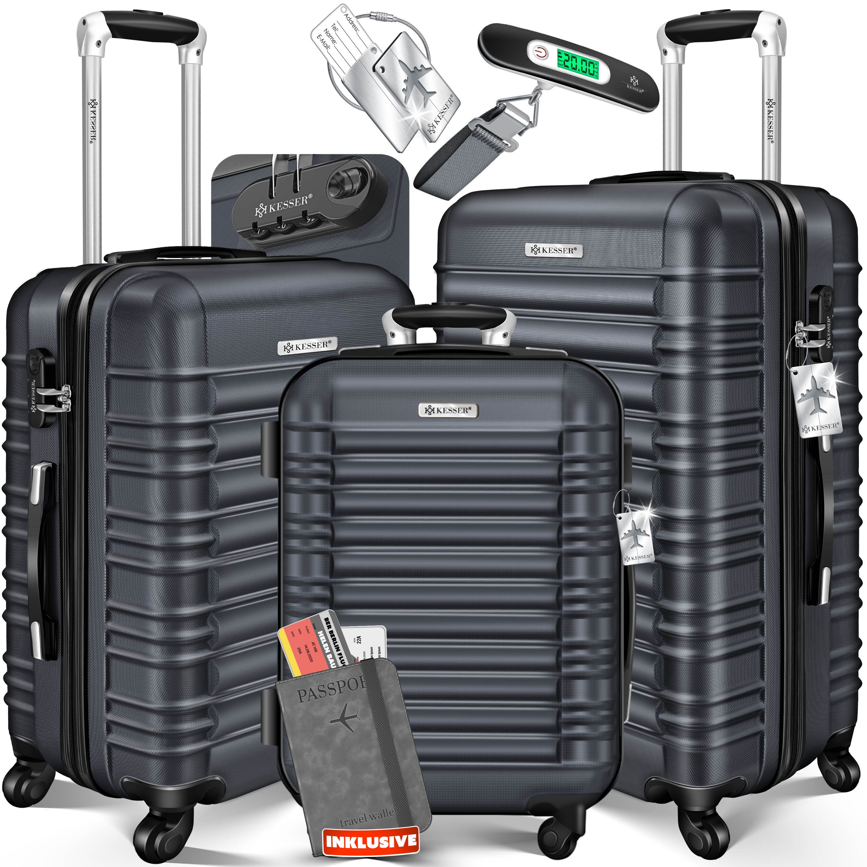KESSER Kofferset, 4 Rollen, (3 tlg), günstig online kaufen