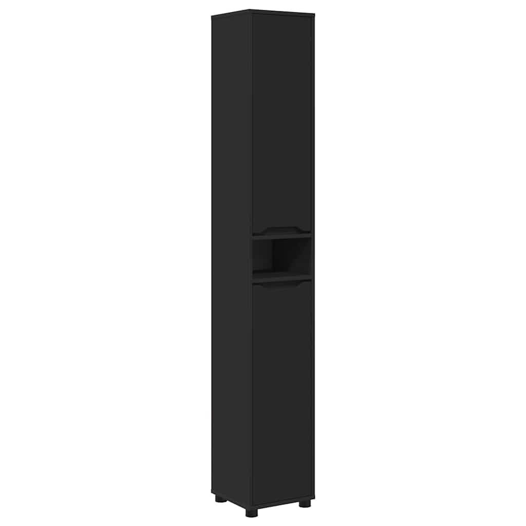 vidaXL Badezimmerspiegelschrank Badezimmerschrank Schwarz 30,5 x 30 x 195 c günstig online kaufen