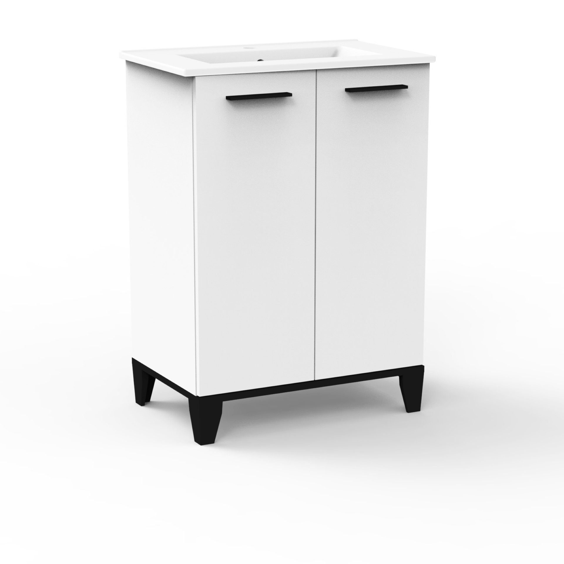 FACKELMANN Badmöbel-Set TE-A Badmöbelset, Badezimmerkombination, Waschplatz-Set